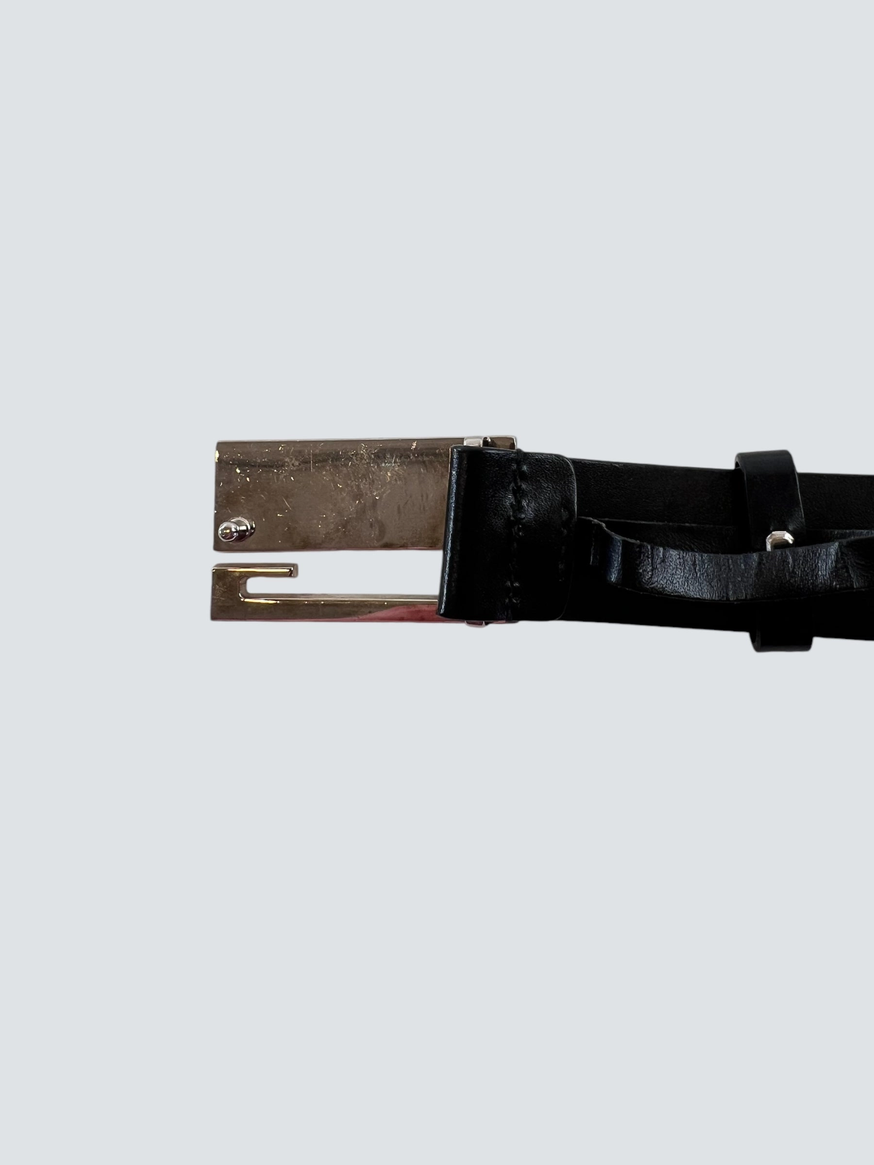 Gucci Black Leather Belt - Size UK 8