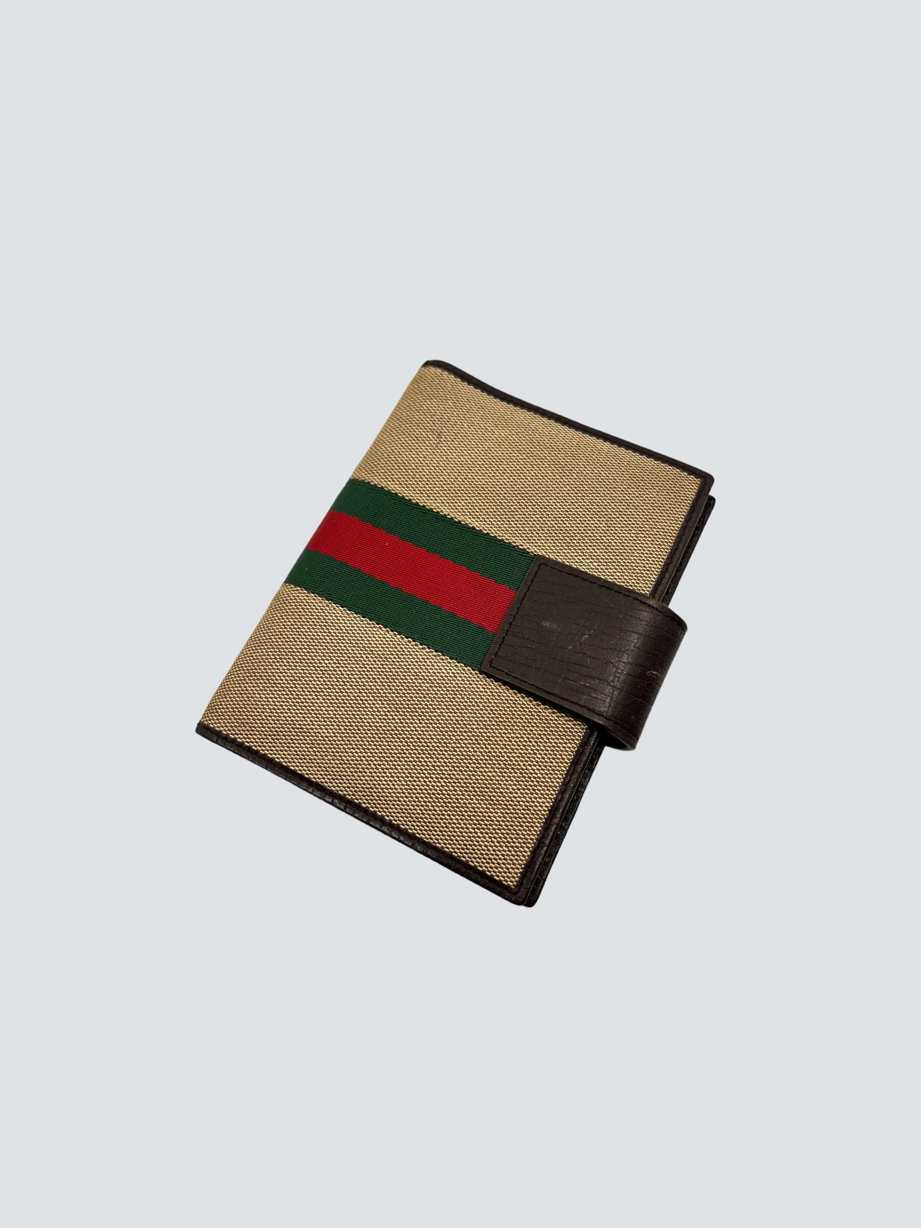 Gucci Vintage Monogram Canvas Diary / Wallet