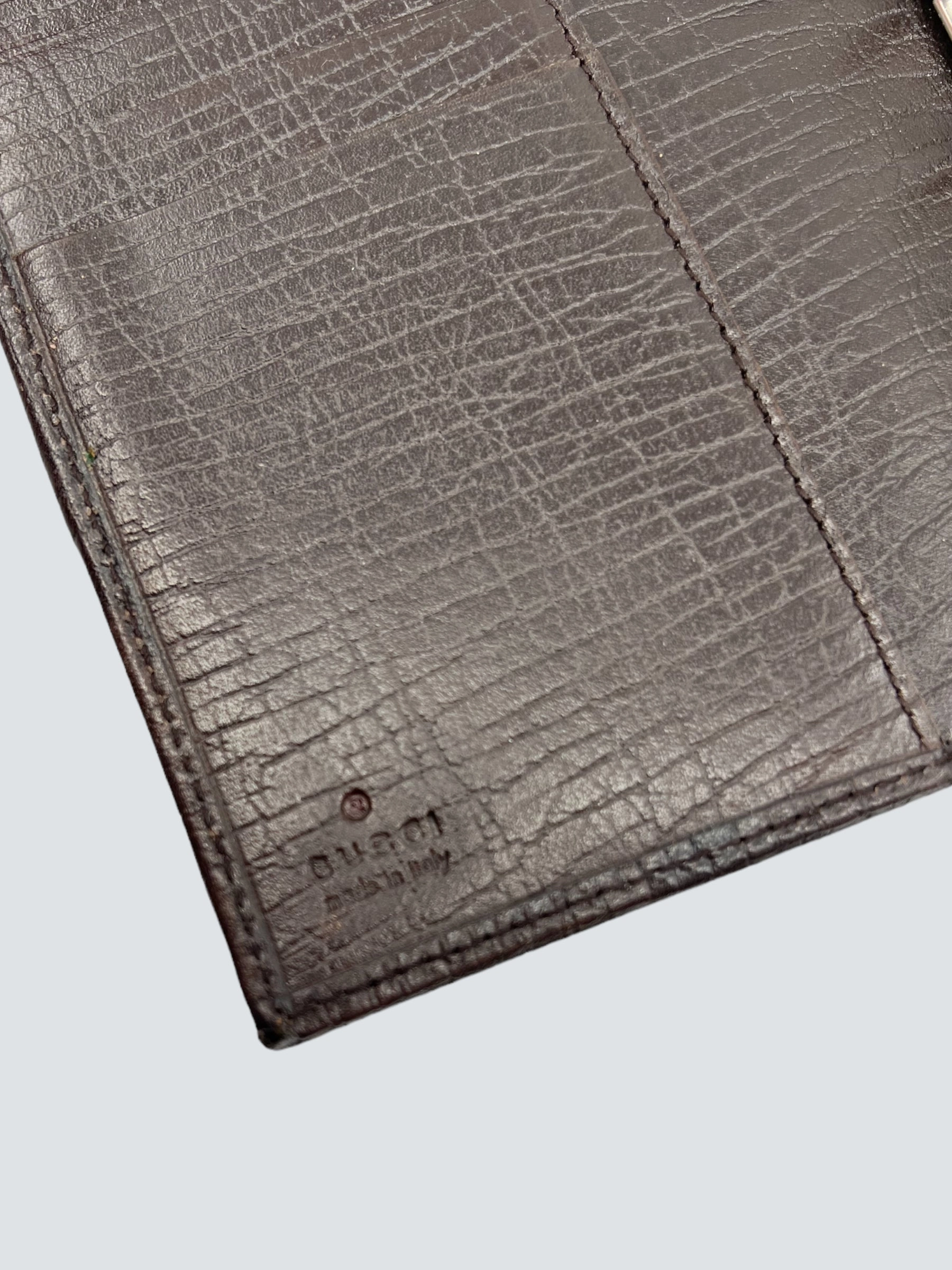 Gucci Vintage Monogram Canvas Diary / Wallet
