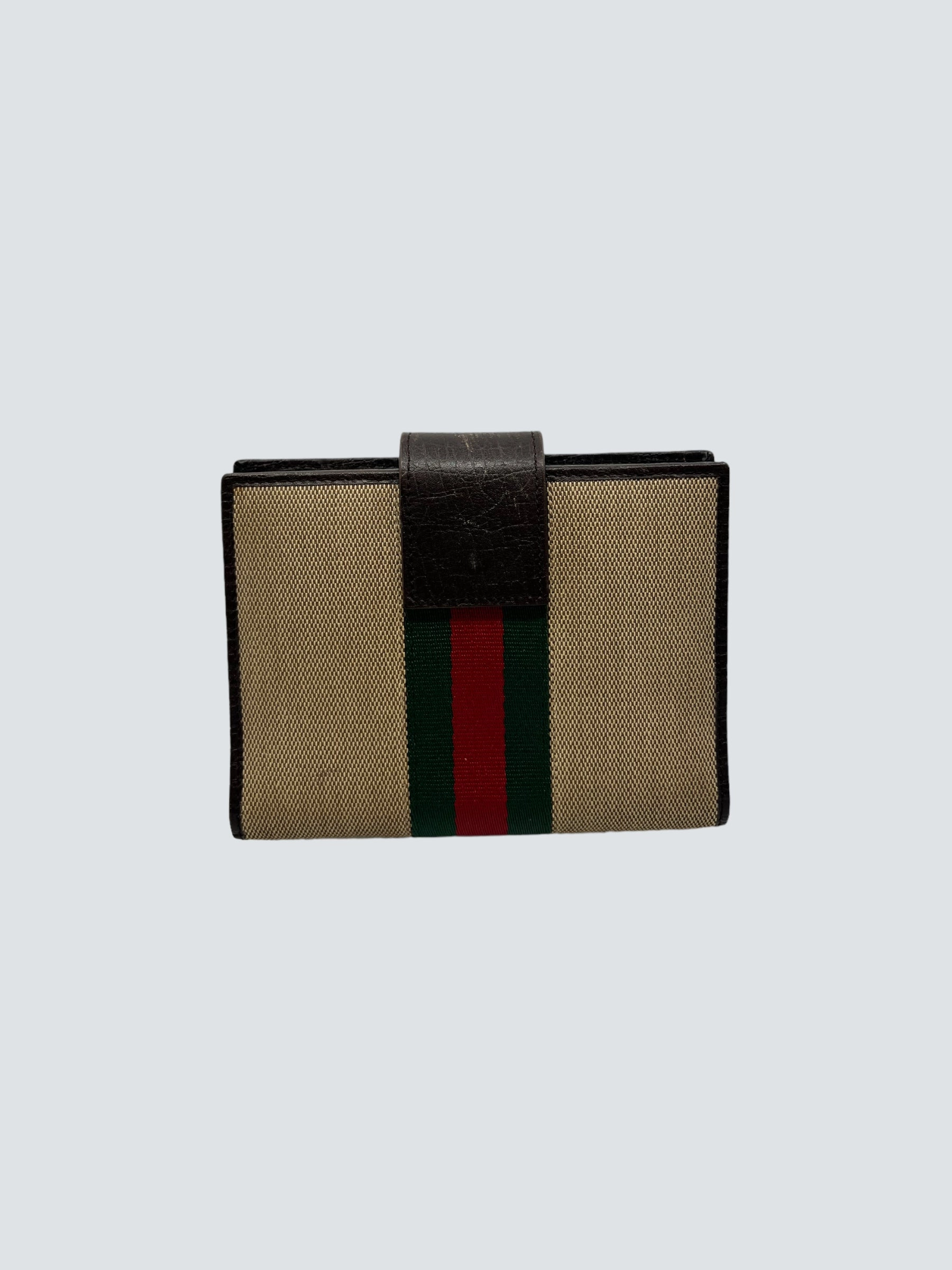 Gucci Vintage Monogram Canvas Diary / Wallet