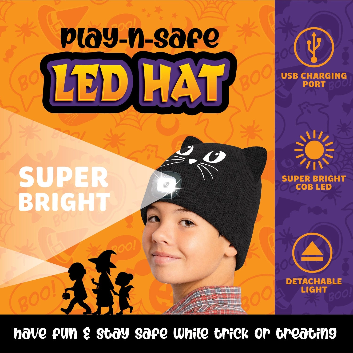 Halloween LED Hats - 6 Pieces Per Retail Ready Display 23703