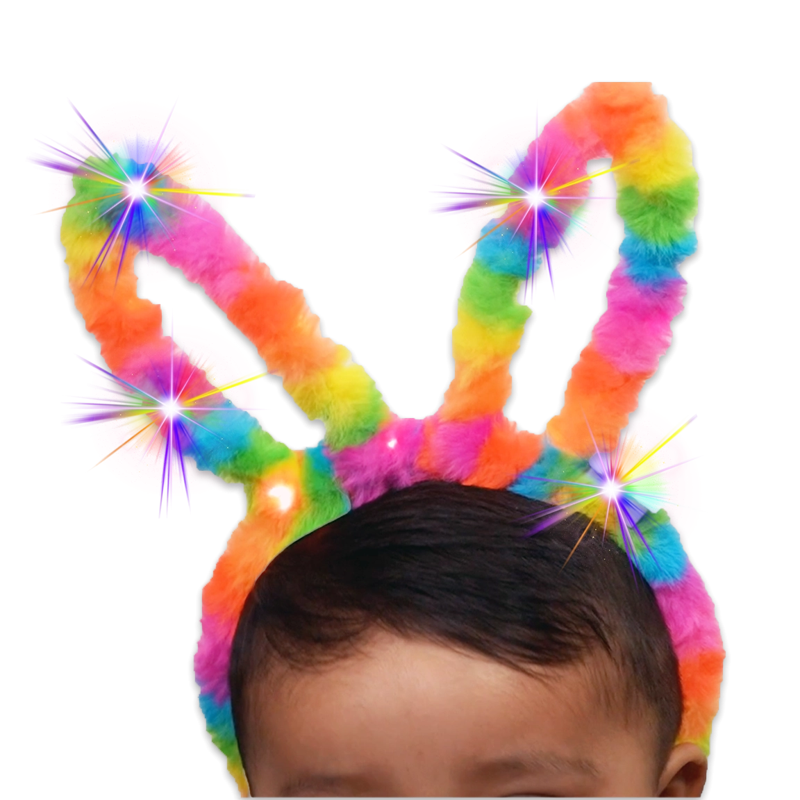 Headband Flashing Bunny Ears - 12 Pieces Per Pack 23655