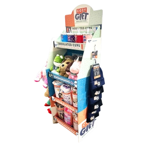Hug 'N Sip Cup Plush Assortment Floor Display - 38 Pieces Per Retail Ready Display 88567