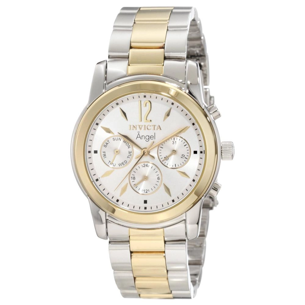 Invicta 11735 Women's Angel White Dial Two Tone Stainless Steel Watch
