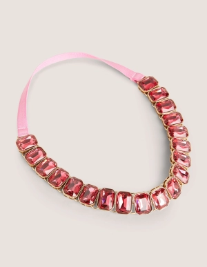 Jewelled Headband-Pink