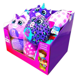 Kids Fluffy Stuffy Pillow Plush 12 Pieces Per Retail Ready Display 24406