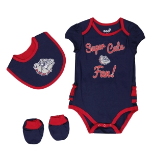 Kids' (Infant) Gonzaga Bulldogs Trifecta Set (K423JQ 2CN)