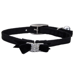 Li'l Pals® Safety Kitten Collar with Bow, Black