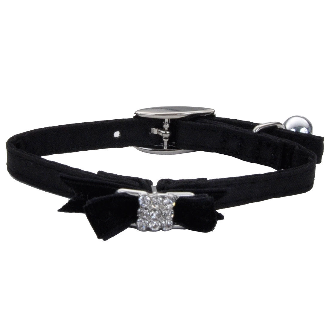 Li'l Pals® Safety Kitten Collar with Bow, Black