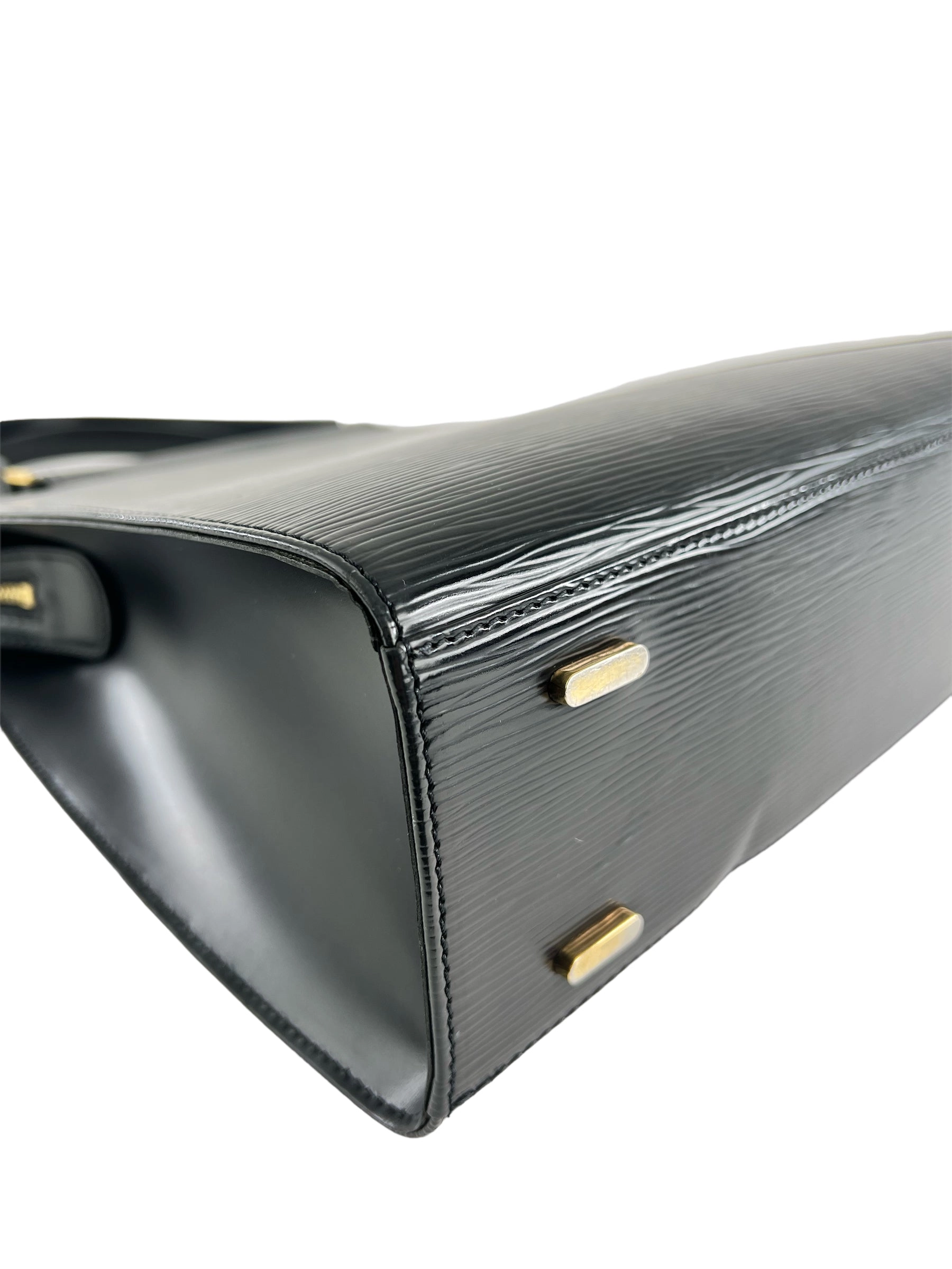Louis Vuitton Black Epi Leather Vintage Handbag