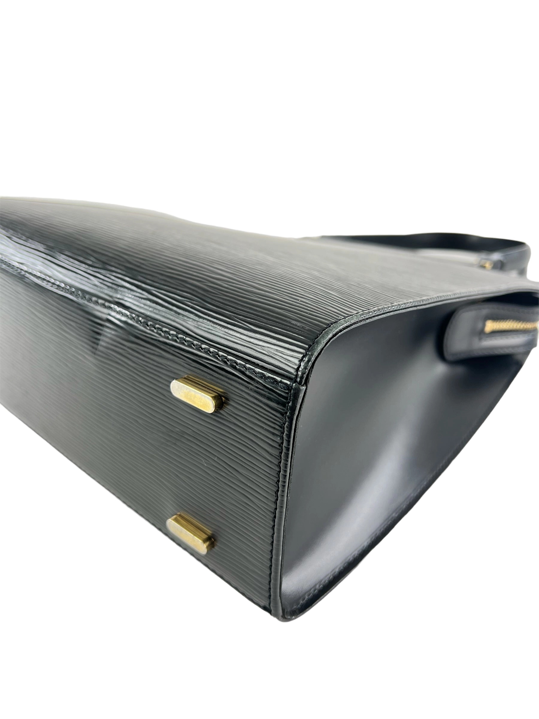 Louis Vuitton Black Epi Leather Vintage Handbag