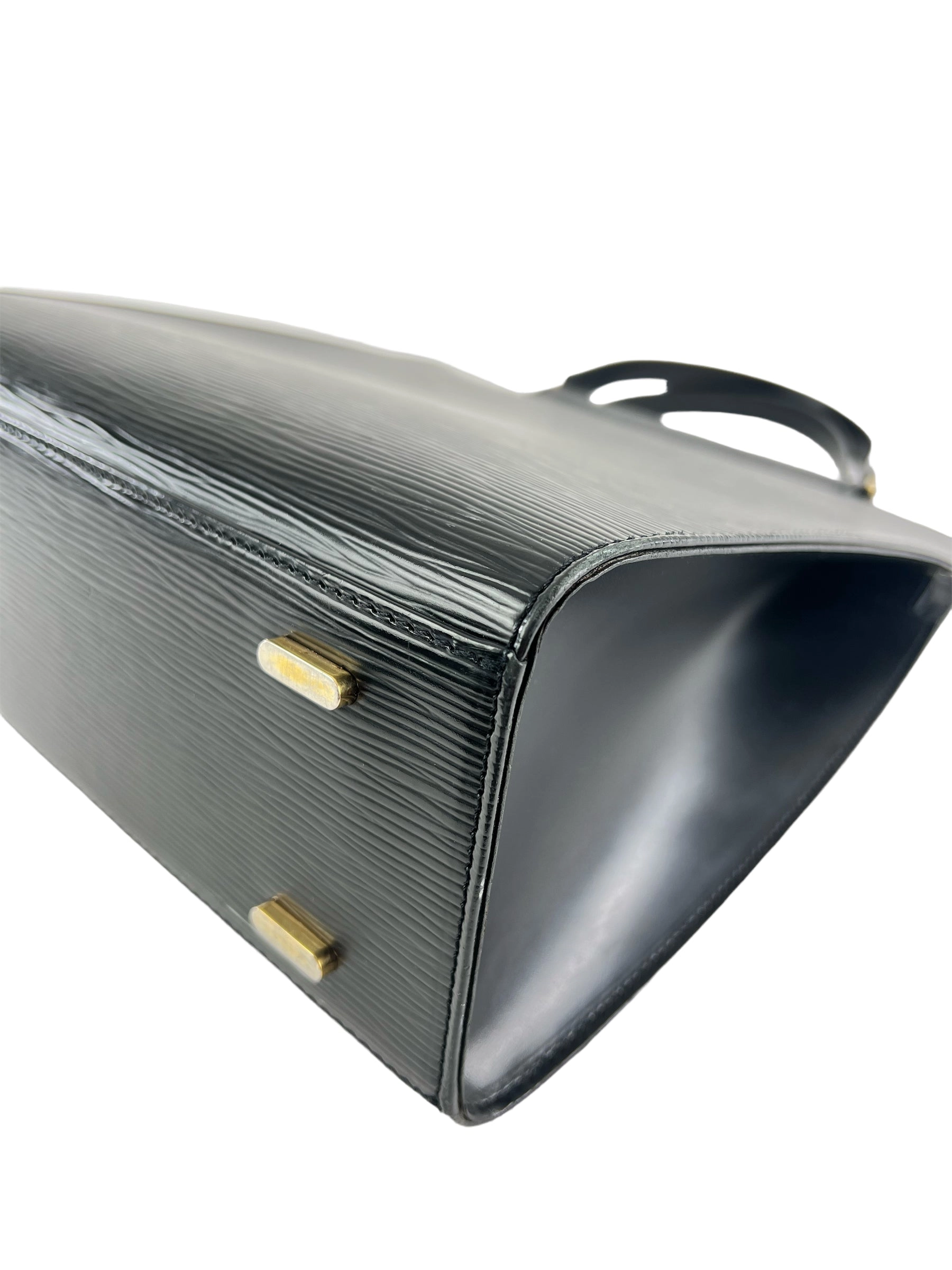 Louis Vuitton Black Epi Leather Vintage Handbag