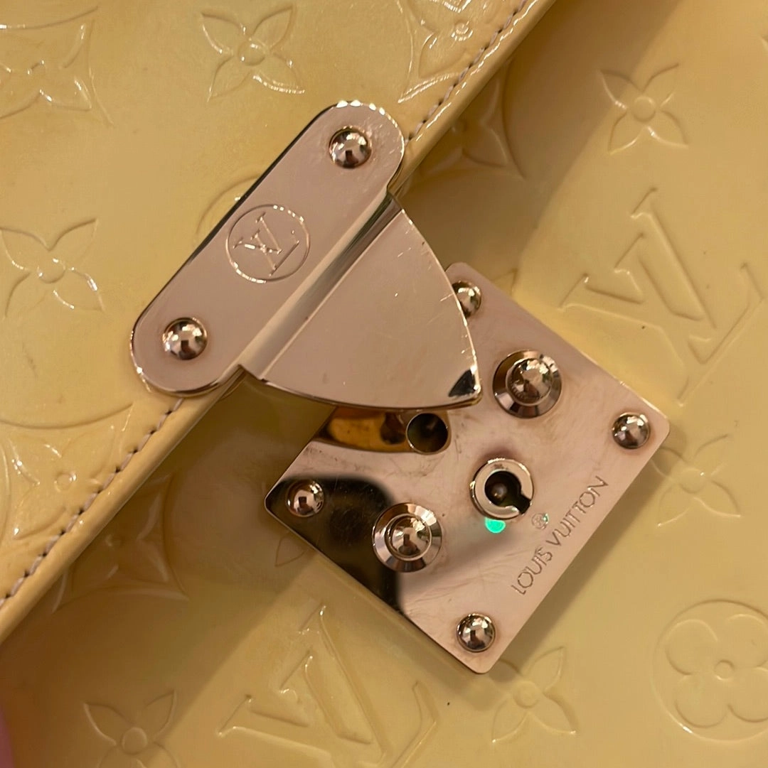 Louis Vuitton Yellow Vernis Vintage Handbag