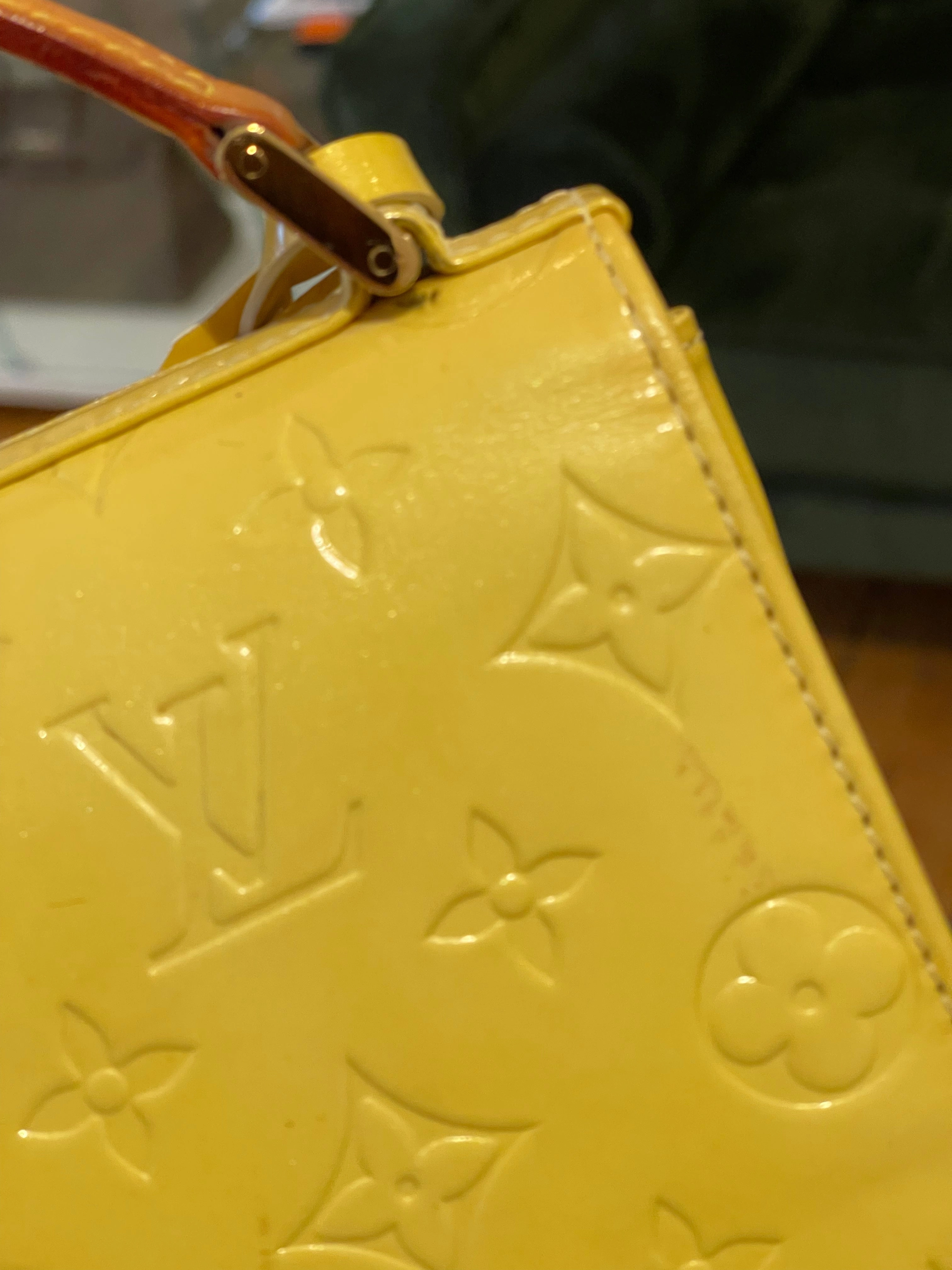 Louis Vuitton Yellow Vernis Vintage Handbag