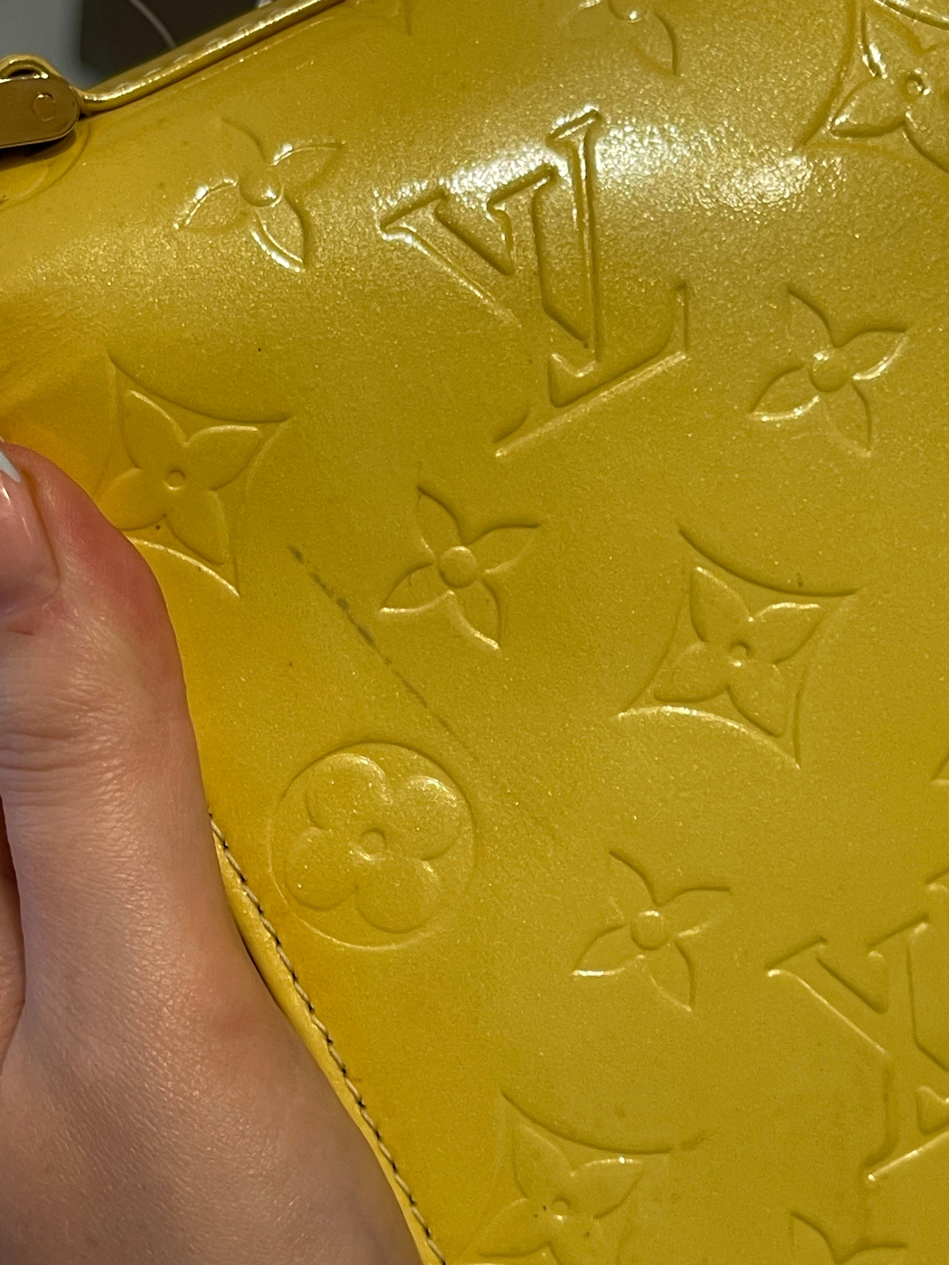 Louis Vuitton Yellow Vernis Vintage Handbag