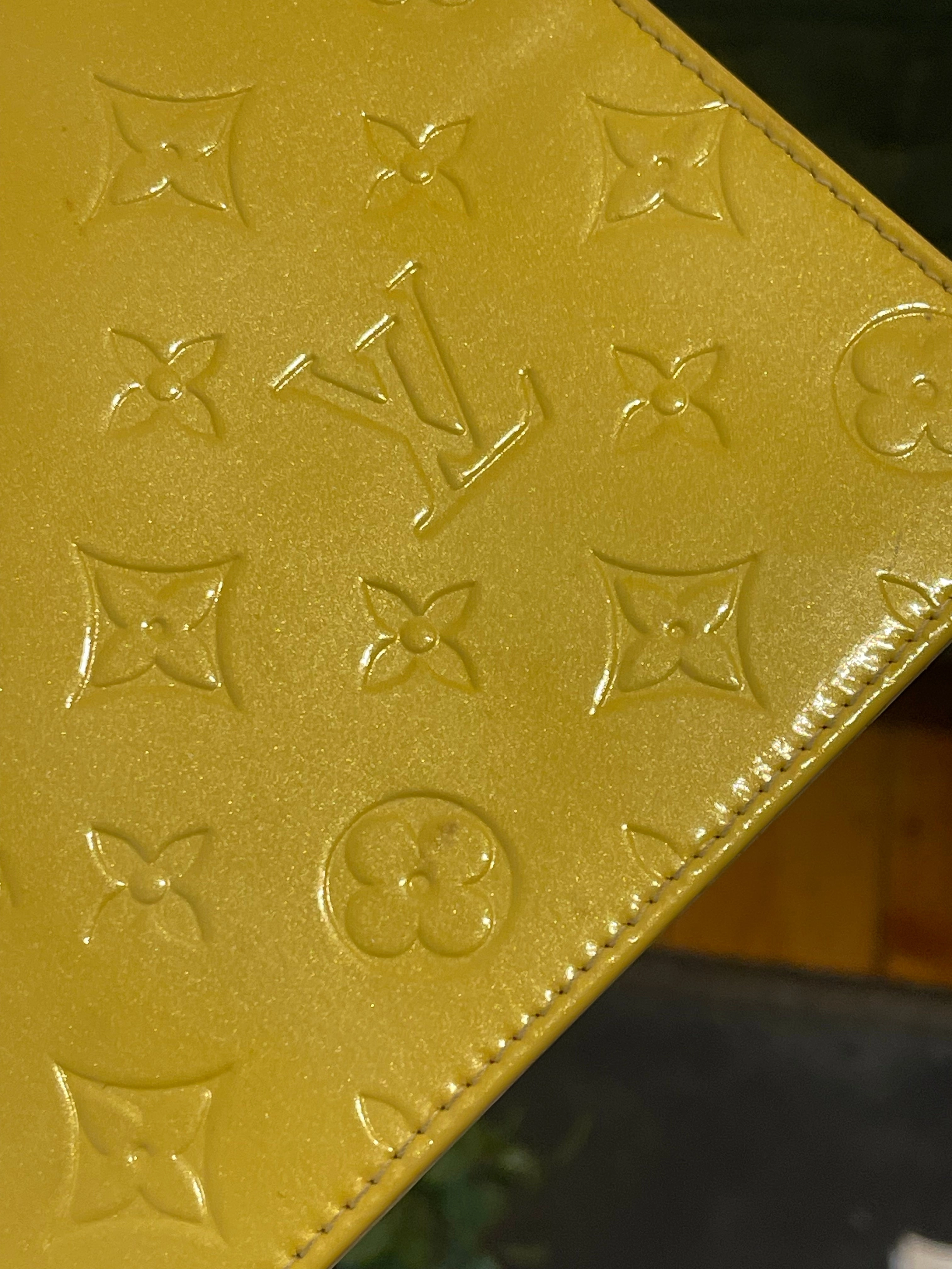 Louis Vuitton Yellow Vernis Vintage Handbag