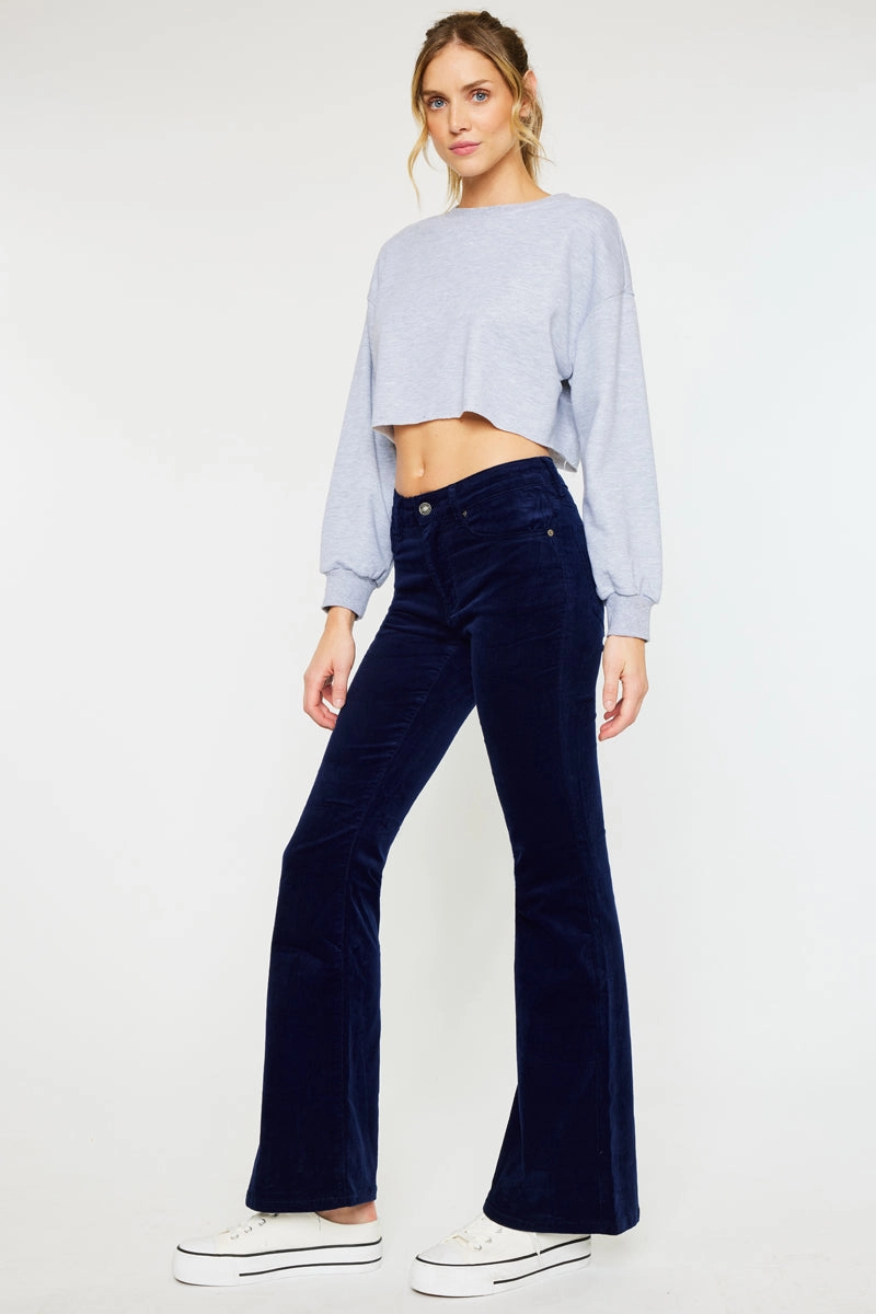 Lunita High Rise Corduroy Flare