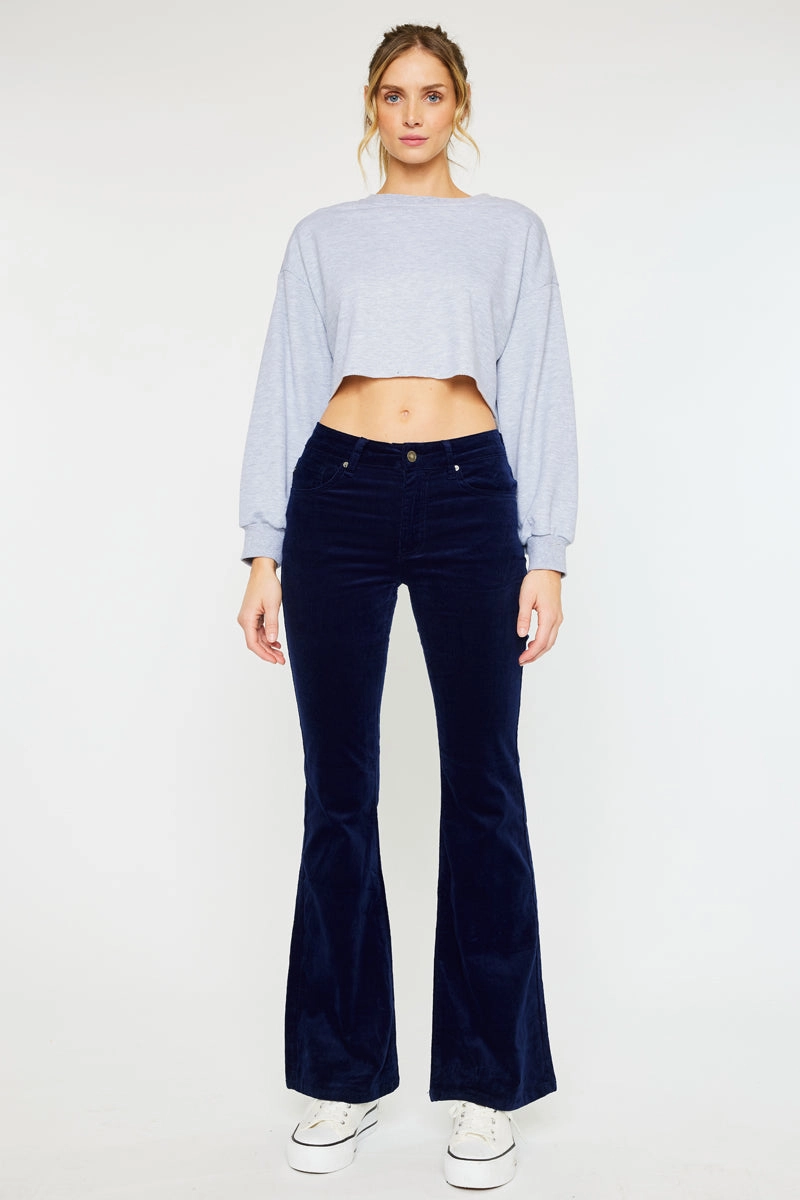 Lunita High Rise Corduroy Flare