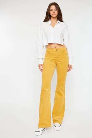 Lunita High Rise Corduroy Flare