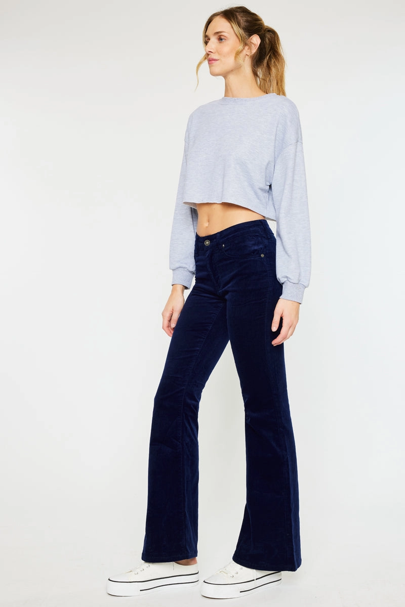 Lunita High Rise Corduroy Flare