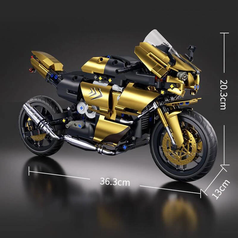 Metallic Gold Sports Bike 544pcs