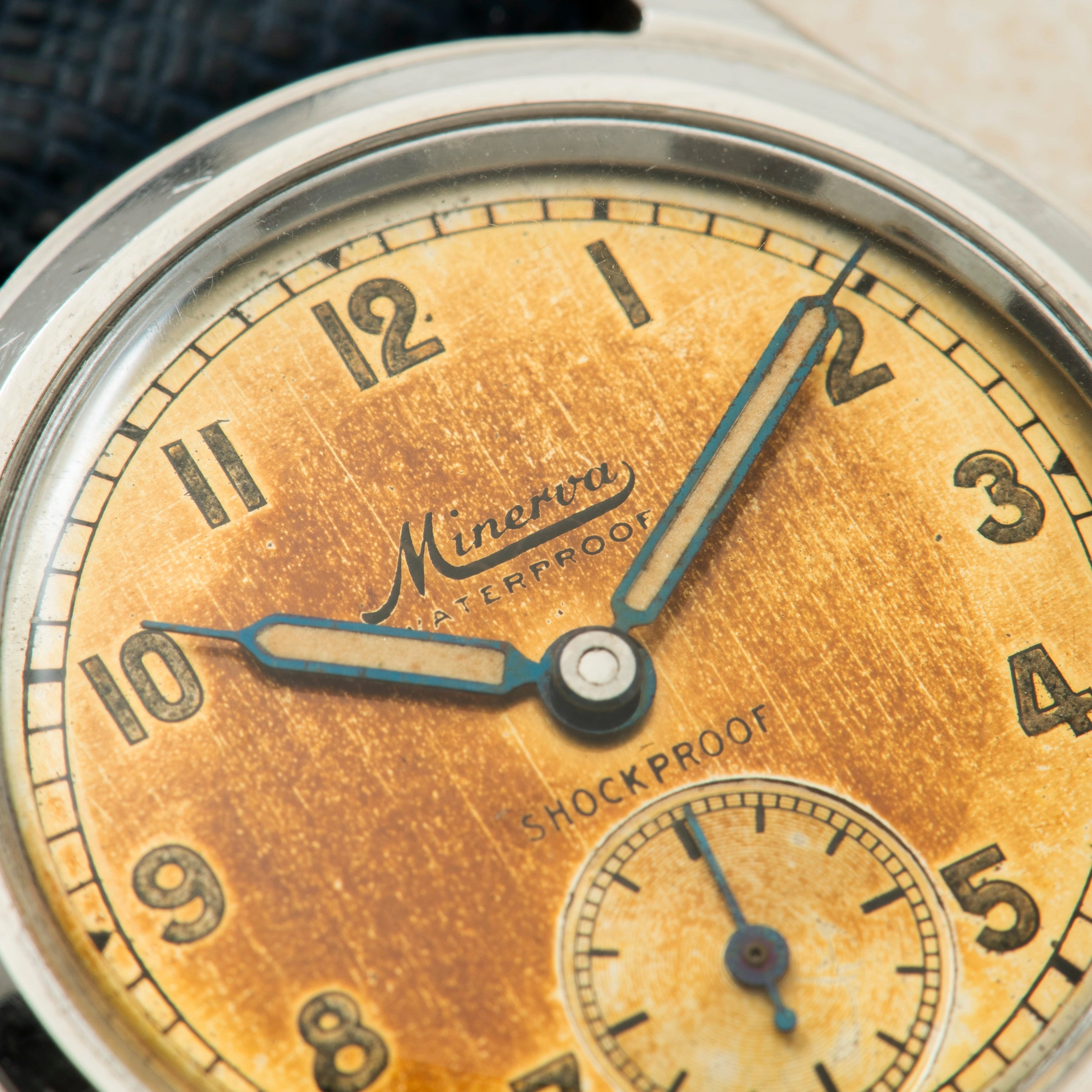Minerva Stainless Steel Field Watch