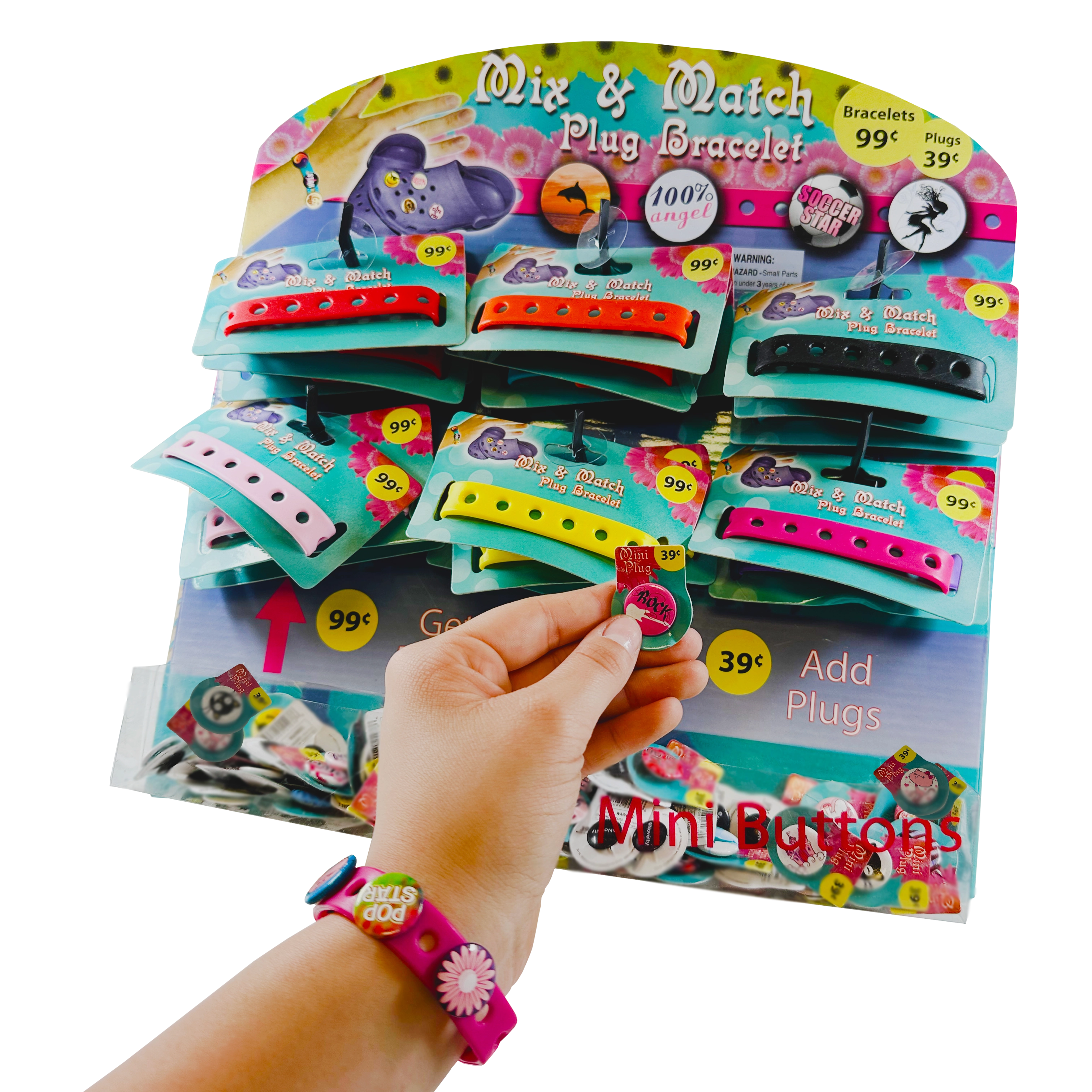 Mix and Match Charm Bracelet - 156 Pieces Per Retail Ready Kit Display 86854