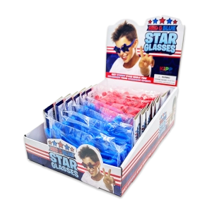 Patriotic Kids Star Sunglasses - 12 Pieces Per Retail Ready Display 25077