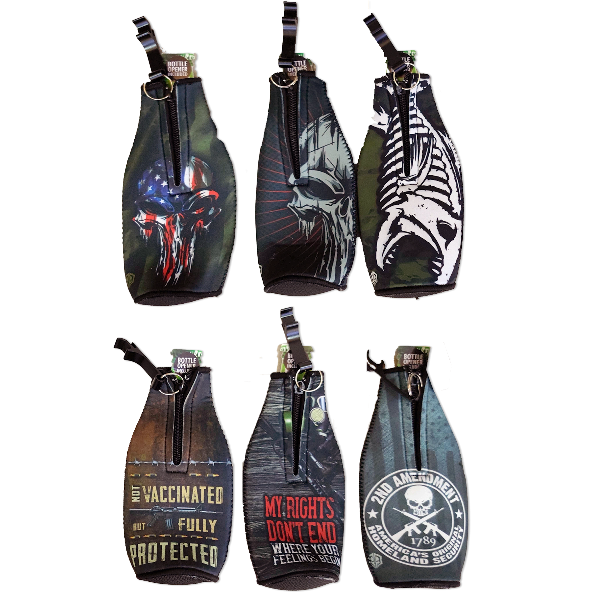 Patriotic Tac Gear Hat and Insulated Cup Assortment Floor Display - 72 Pieces Per Retail Ready Display 88448