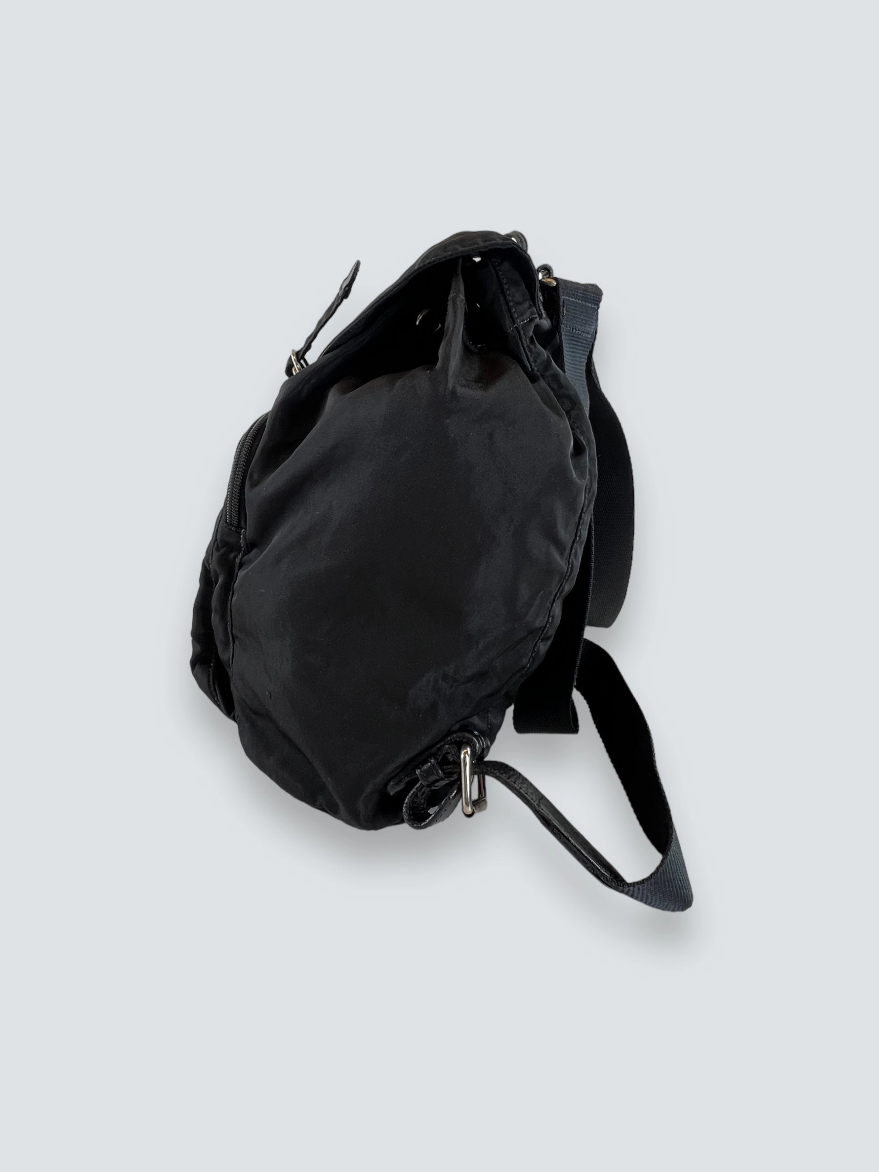 Prada Vintage Black Nylon Backpack
