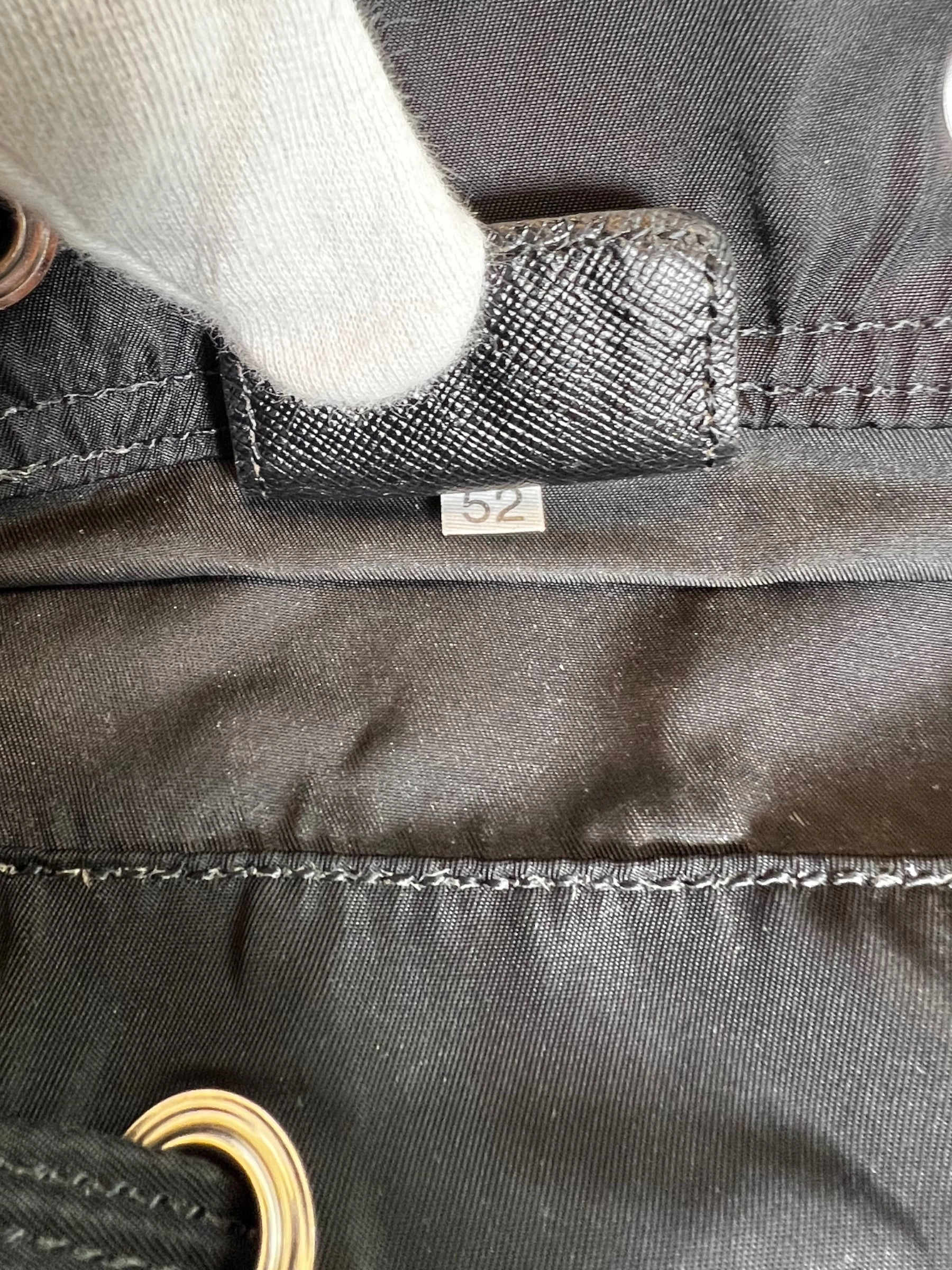 Prada Vintage Black Nylon Backpack