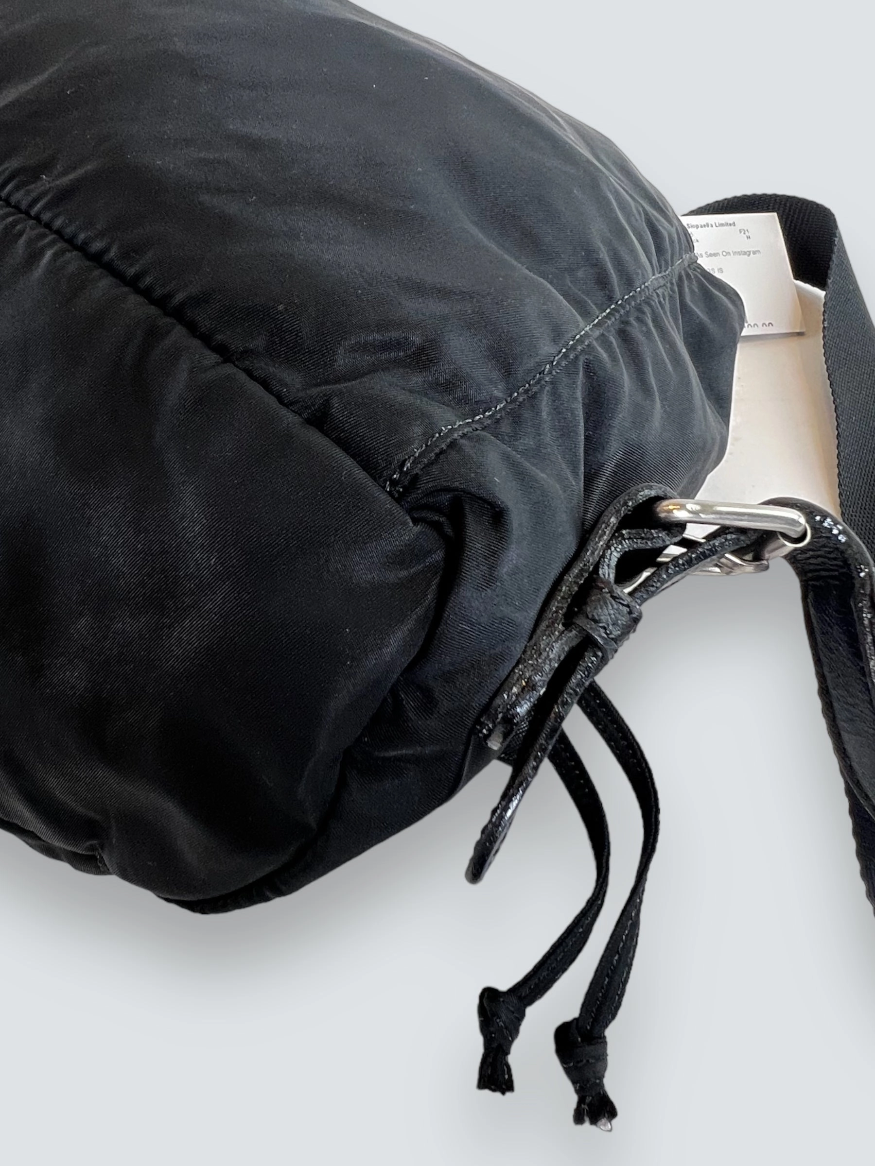 Prada Vintage Black Nylon Backpack