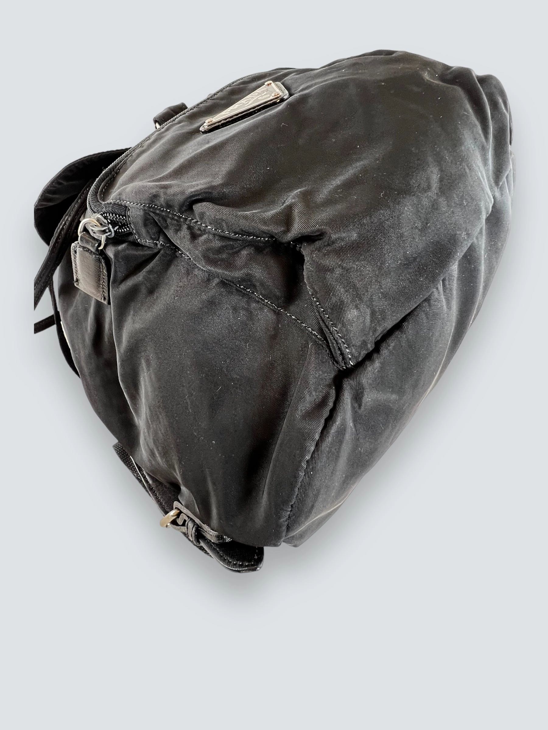 Prada Vintage Black Nylon Backpack