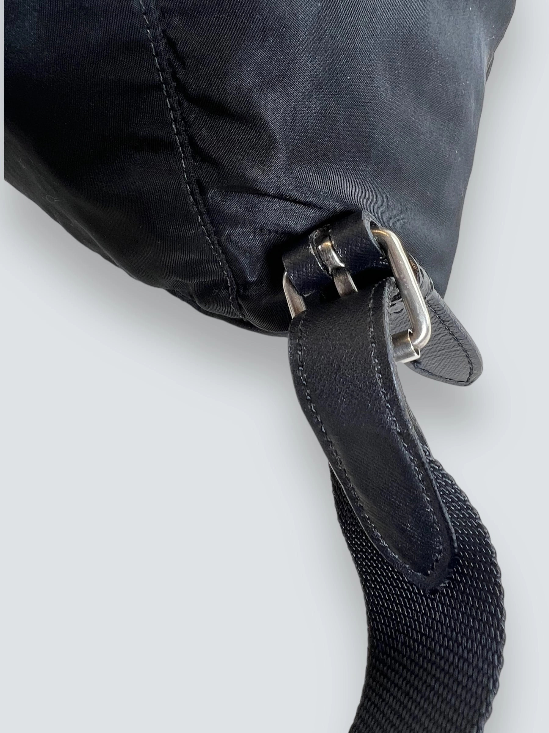 Prada Vintage Black Nylon Backpack