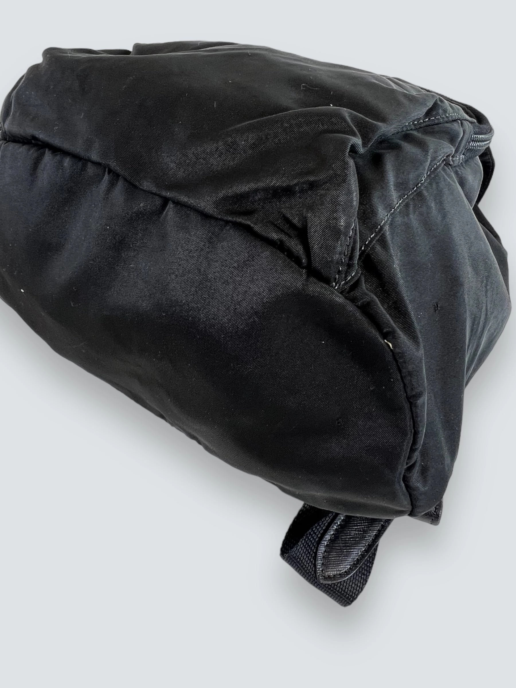 Prada Vintage Black Nylon Backpack