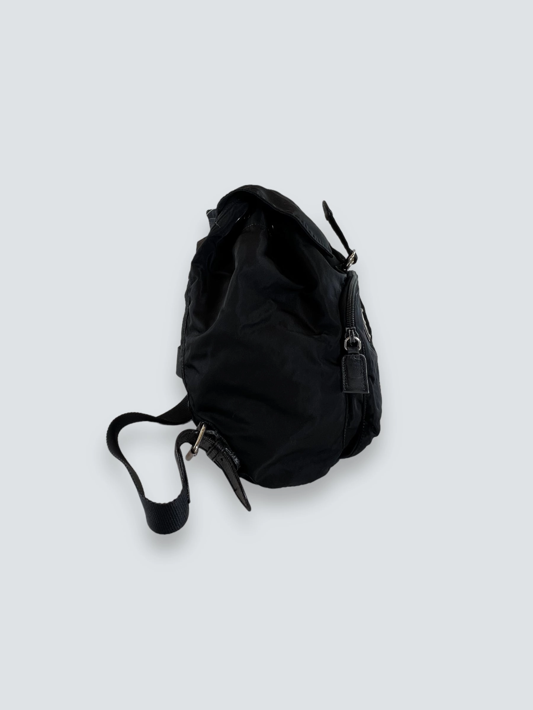 Prada Vintage Black Nylon Backpack