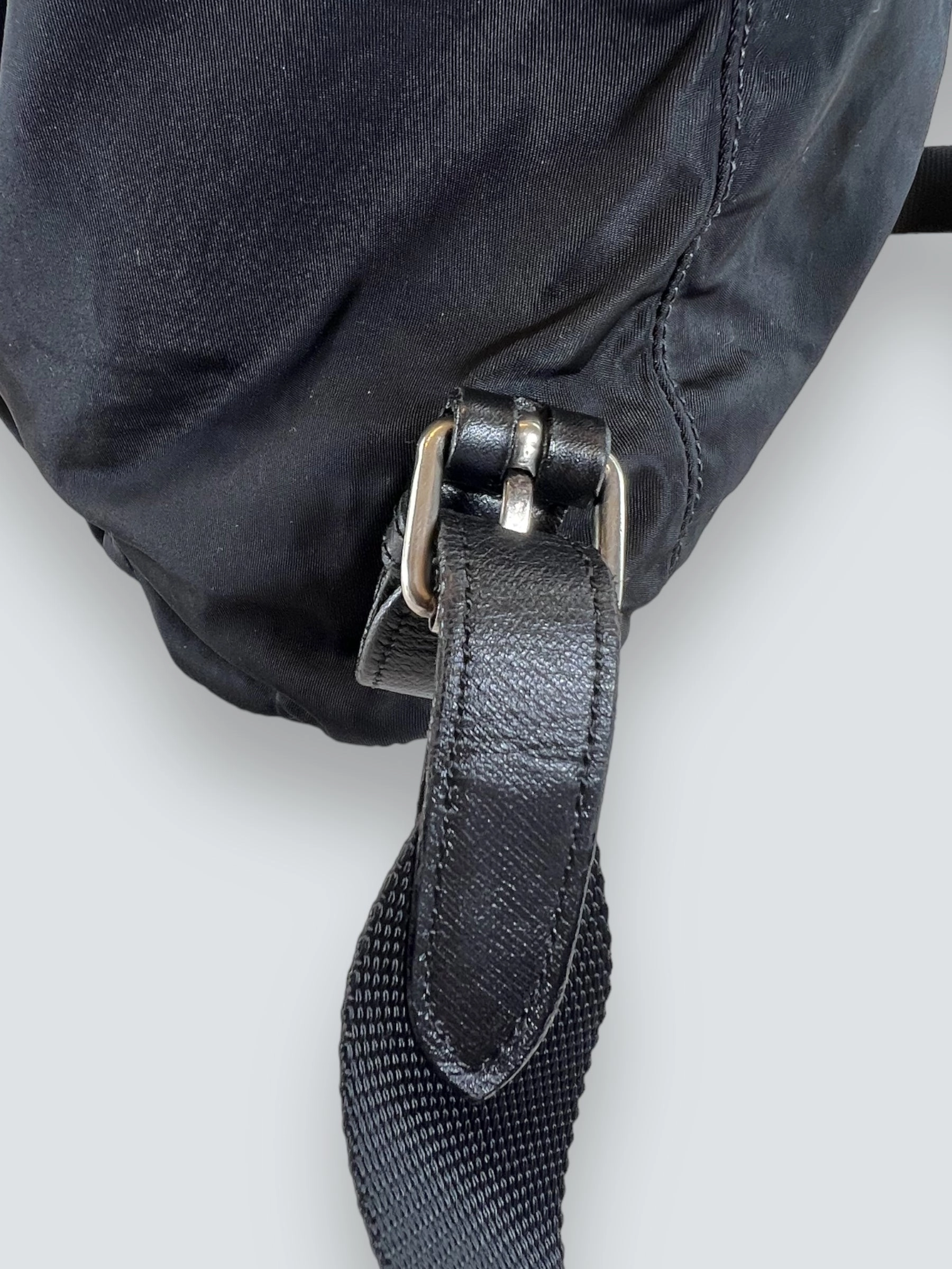 Prada Vintage Black Nylon Backpack