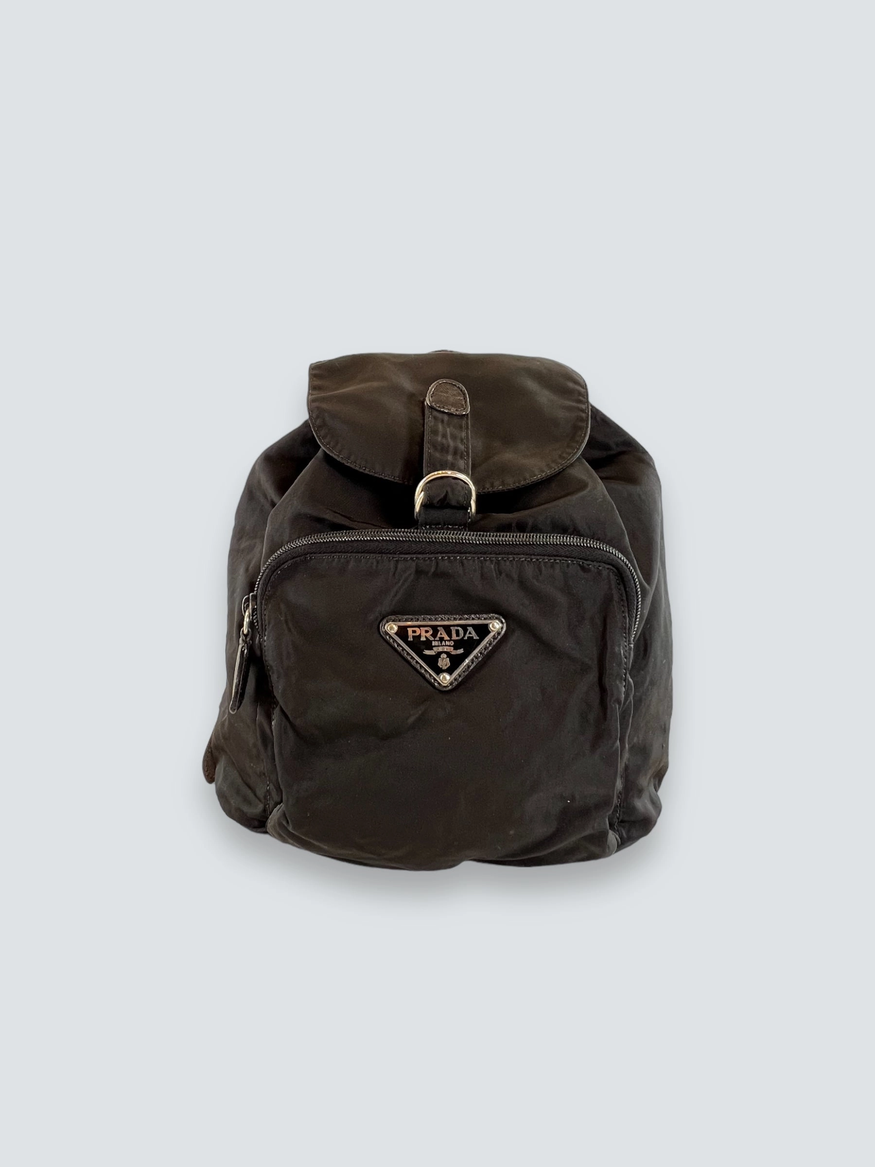 Prada Vintage Black Nylon Backpack