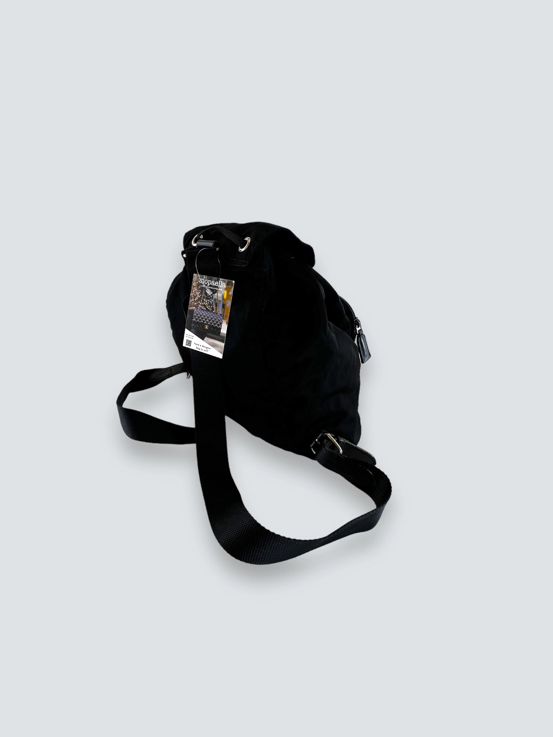 Prada Vintage Black Nylon Backpack