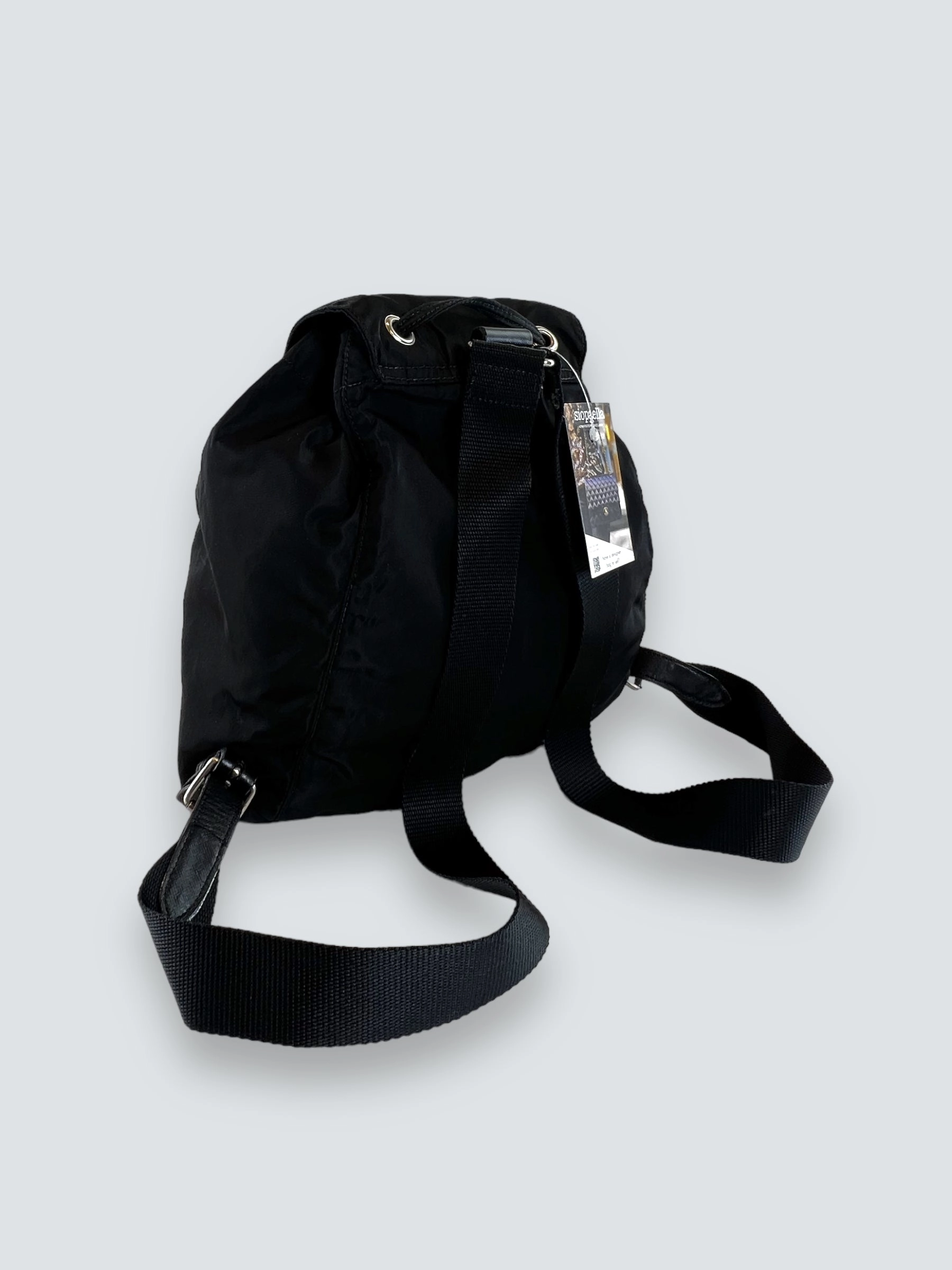 Prada Vintage Black Nylon Backpack