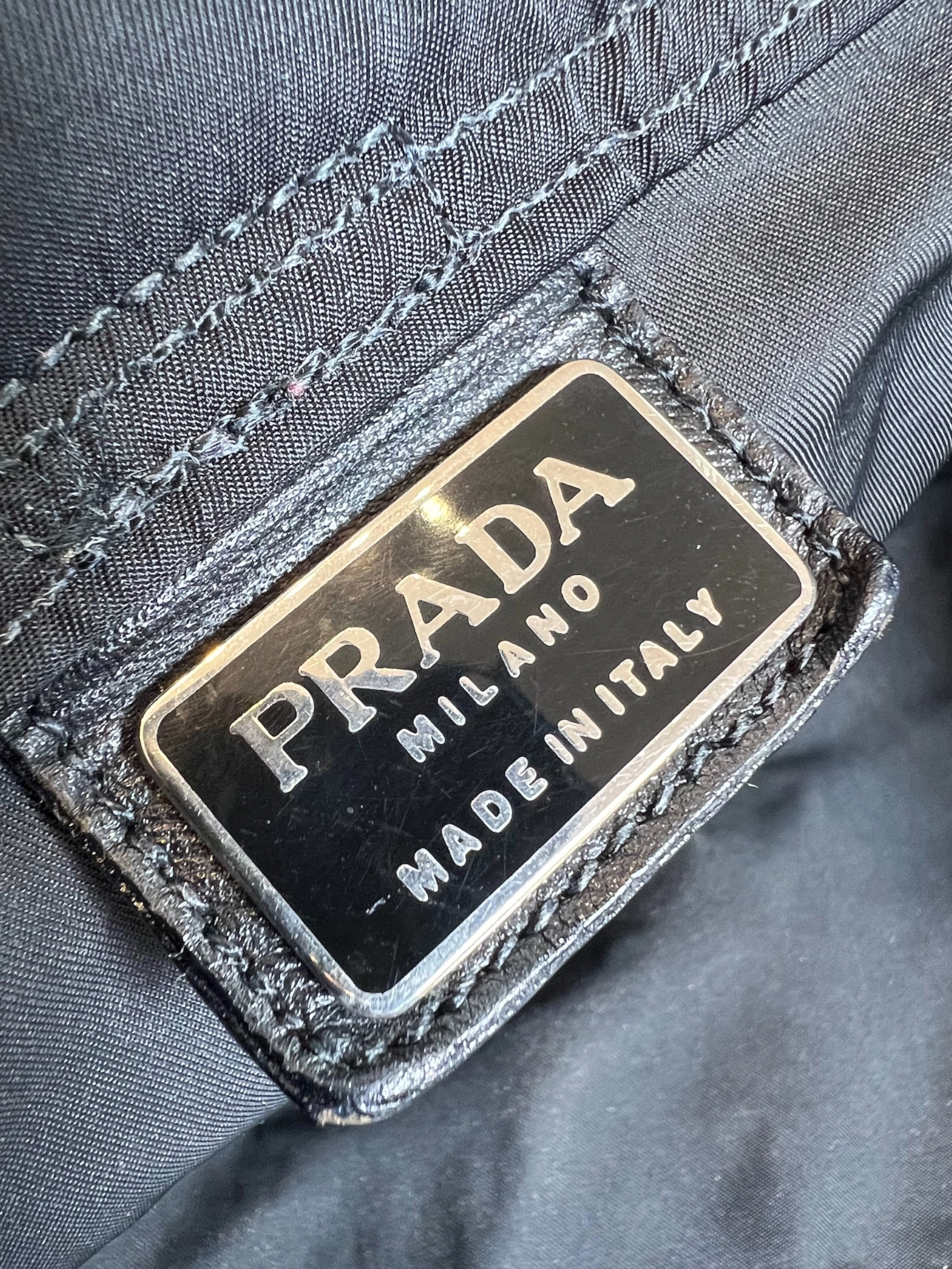 Prada Vintage Black Nylon Backpack