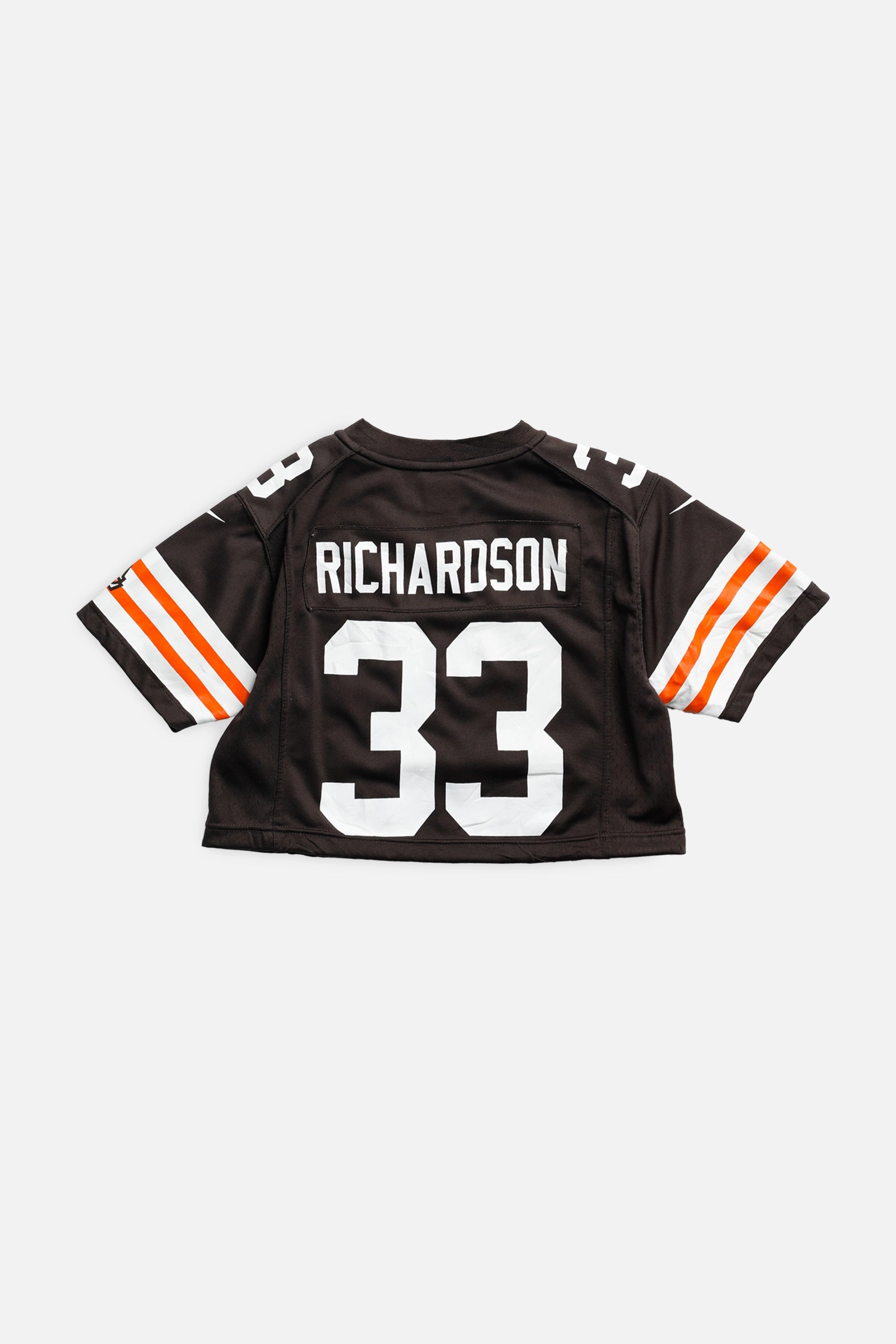 Rework Crop Cleveland Browns NFL Jersey - XS