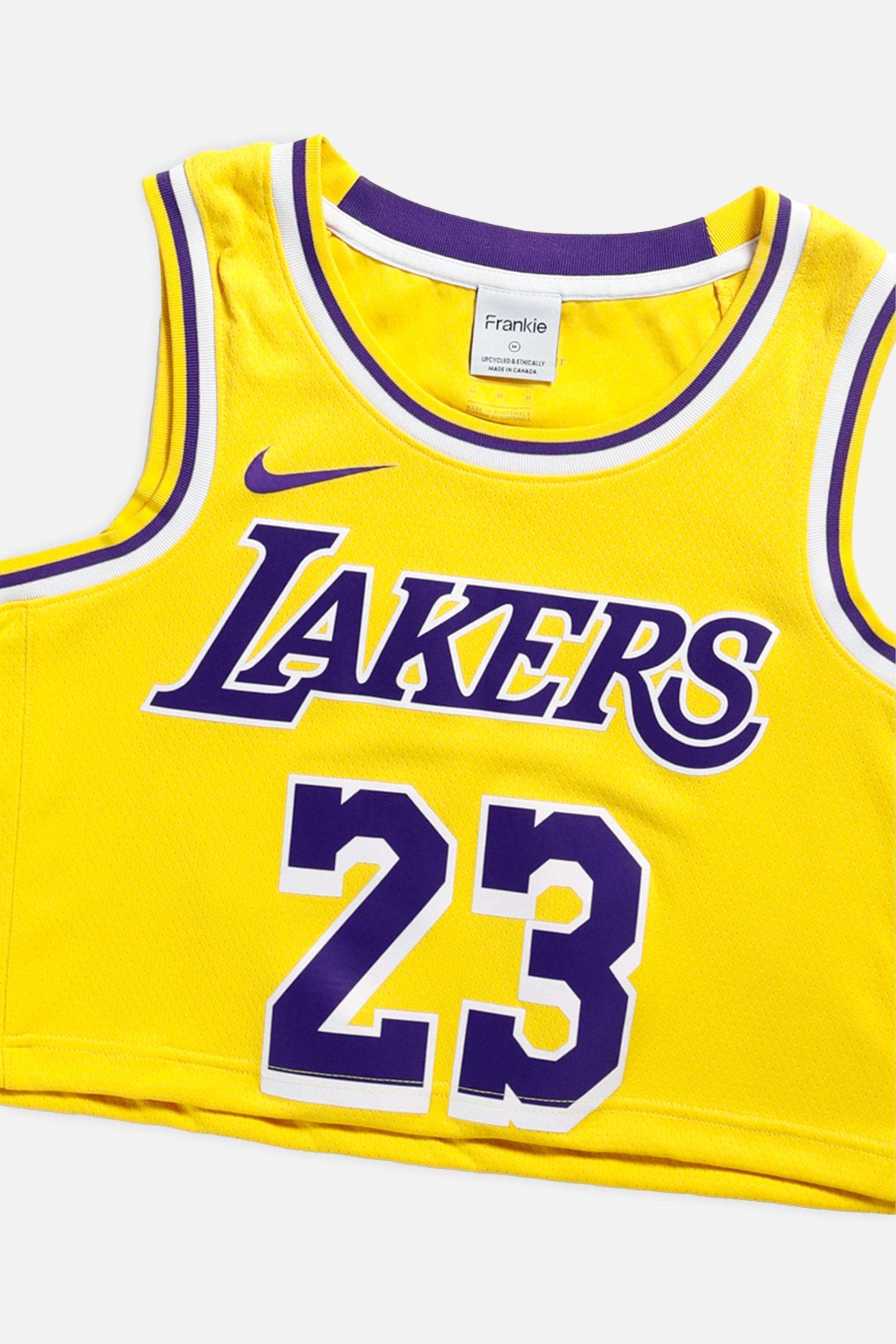 Rework LA Lakers NBA Crop Jersey - M