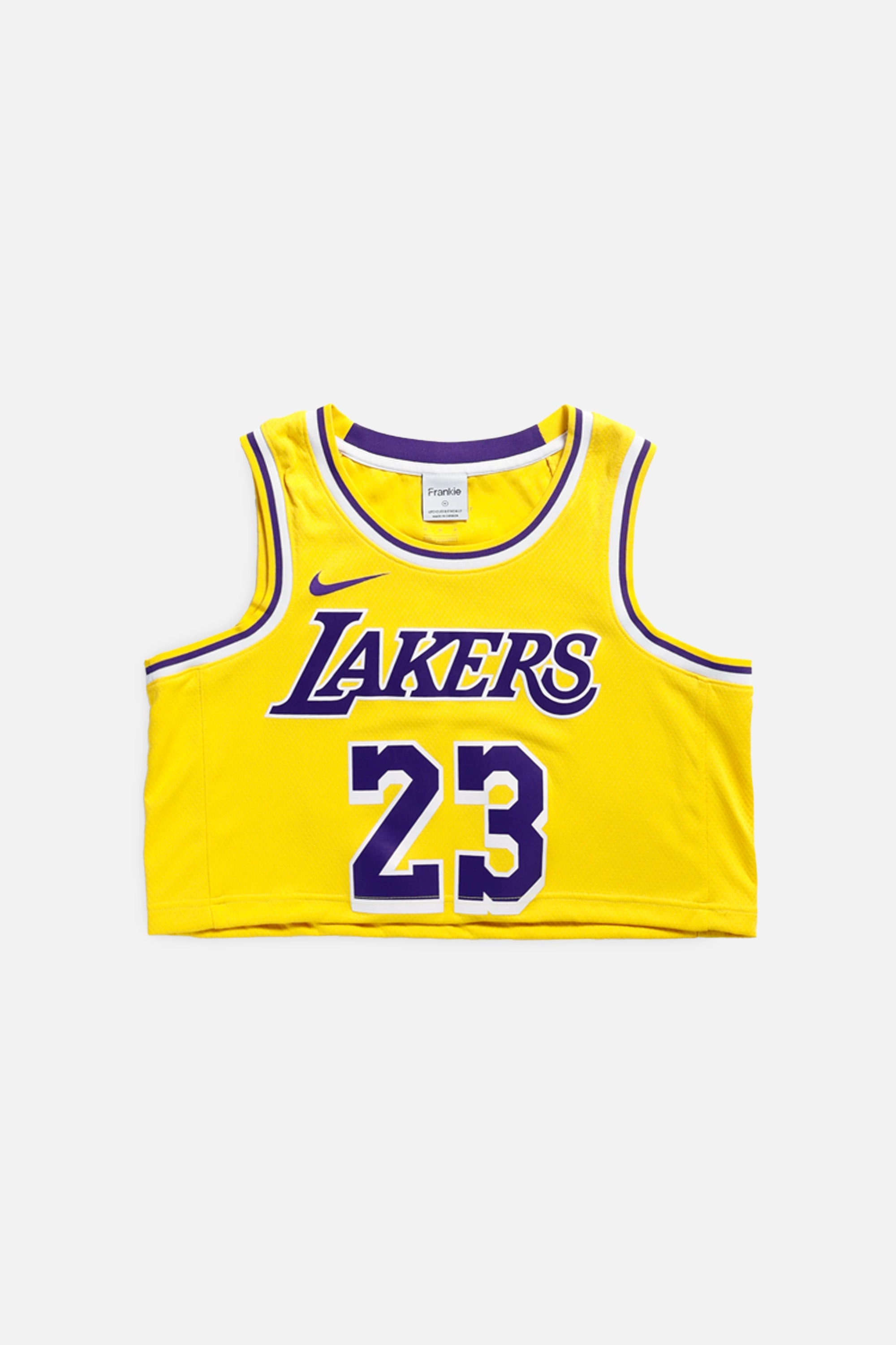 Rework LA Lakers NBA Crop Jersey - M