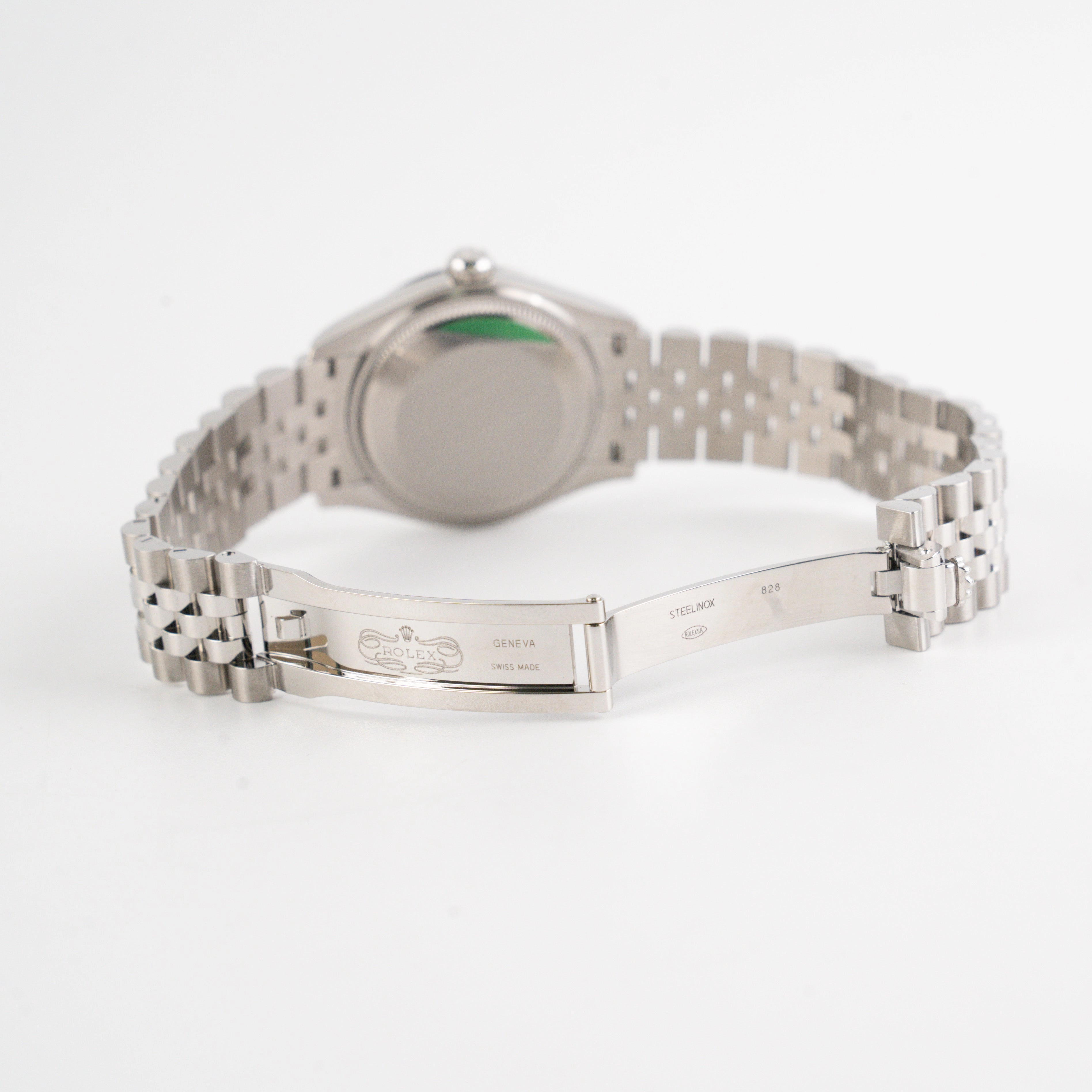Rolex Date Just 31MM Mint Green Watch