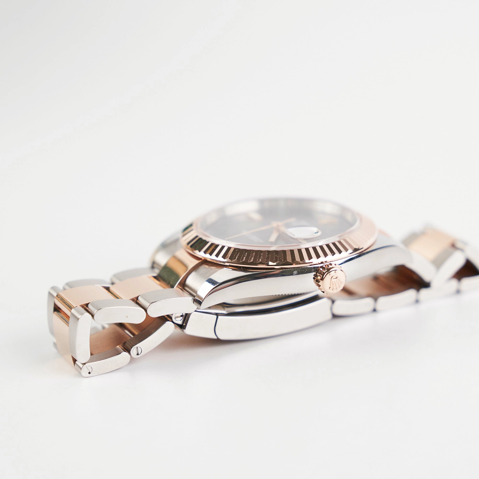 Rolex Datejust 41MM Two Tones Rose Gold Grey Dial