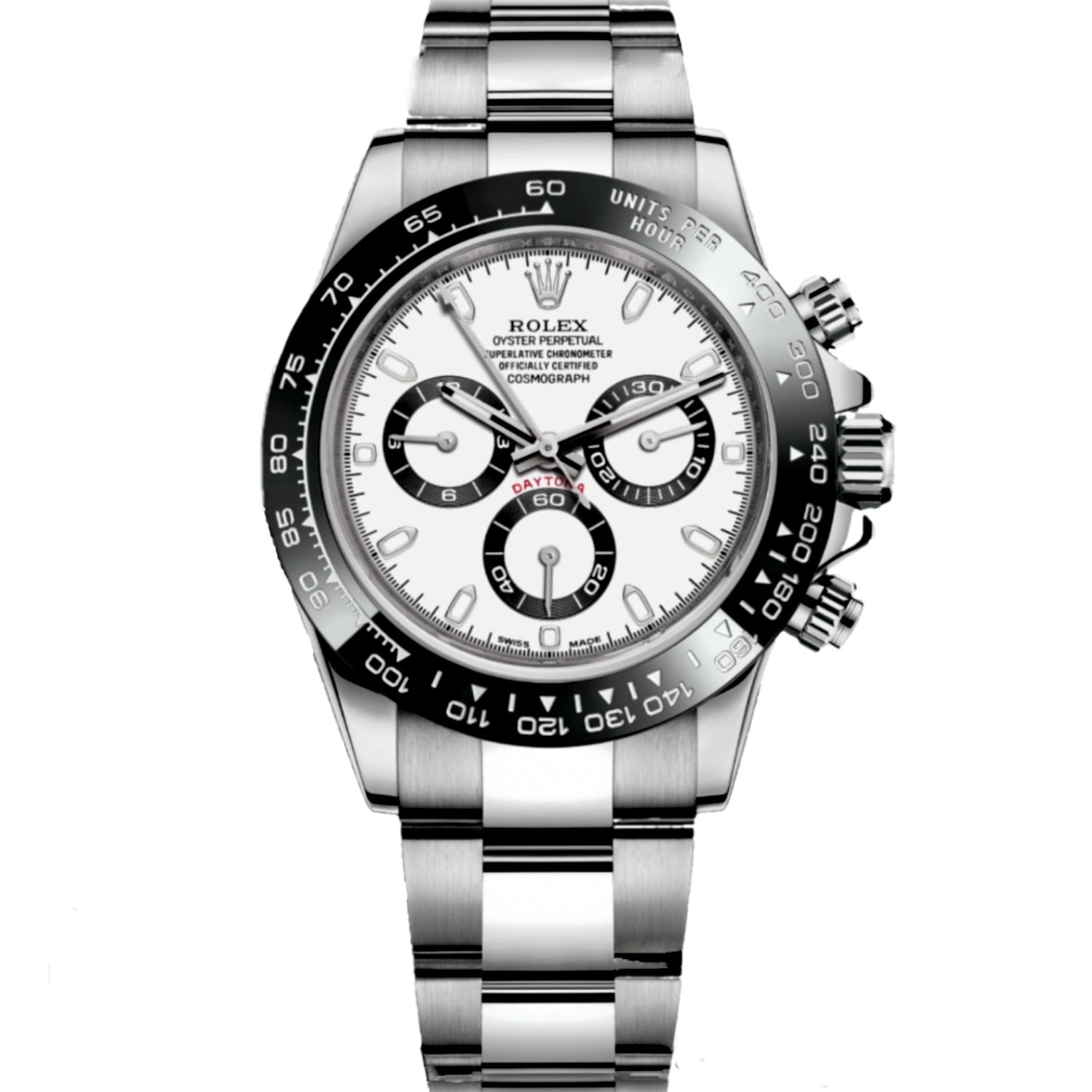Rolex Daytona 116500Ln Wh Panda White Index 40Mm Stainless Steel Men’S Watch - 2021
