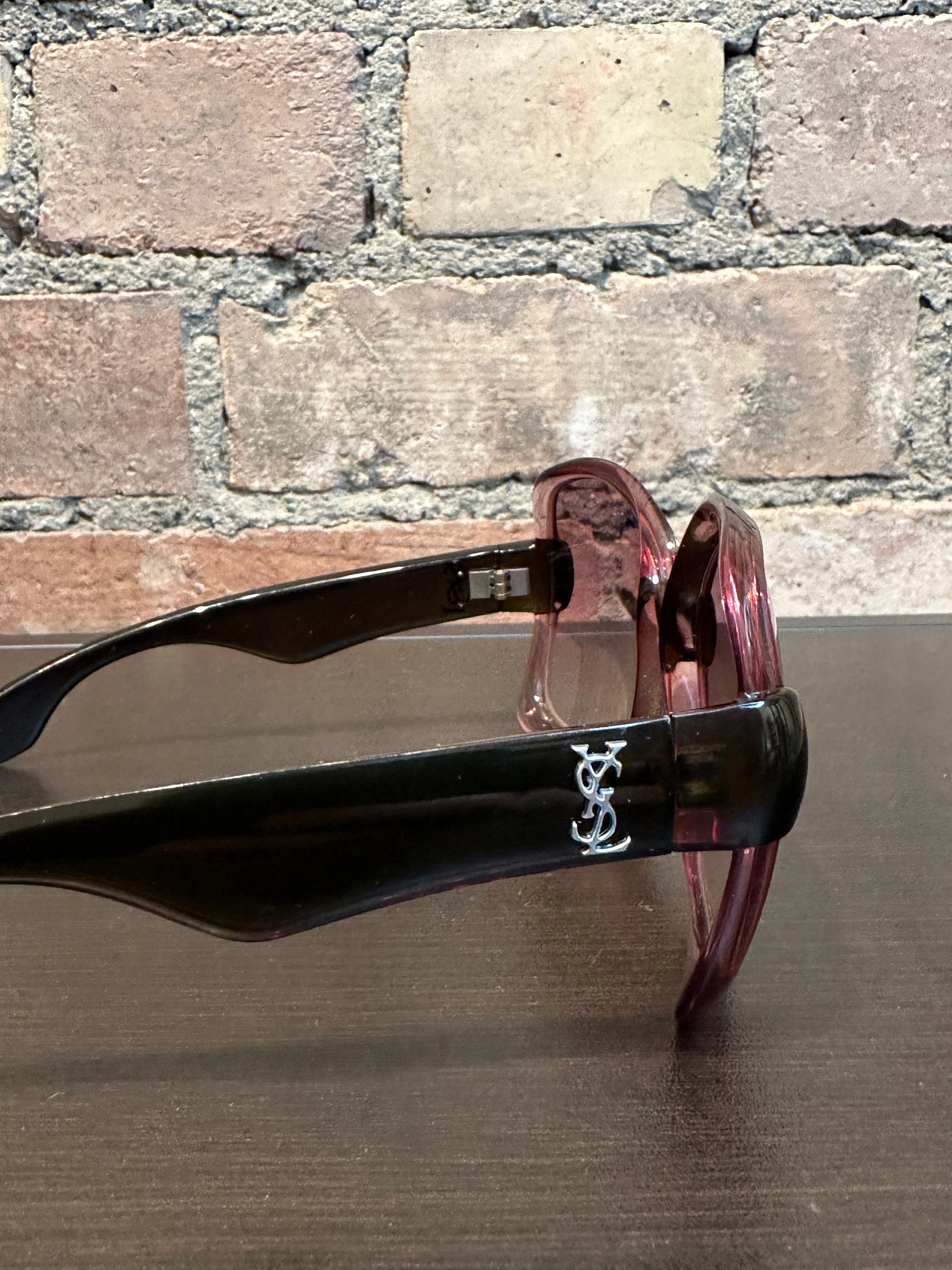 Saint Laurent Vintage Purple Oversized Sunglasses