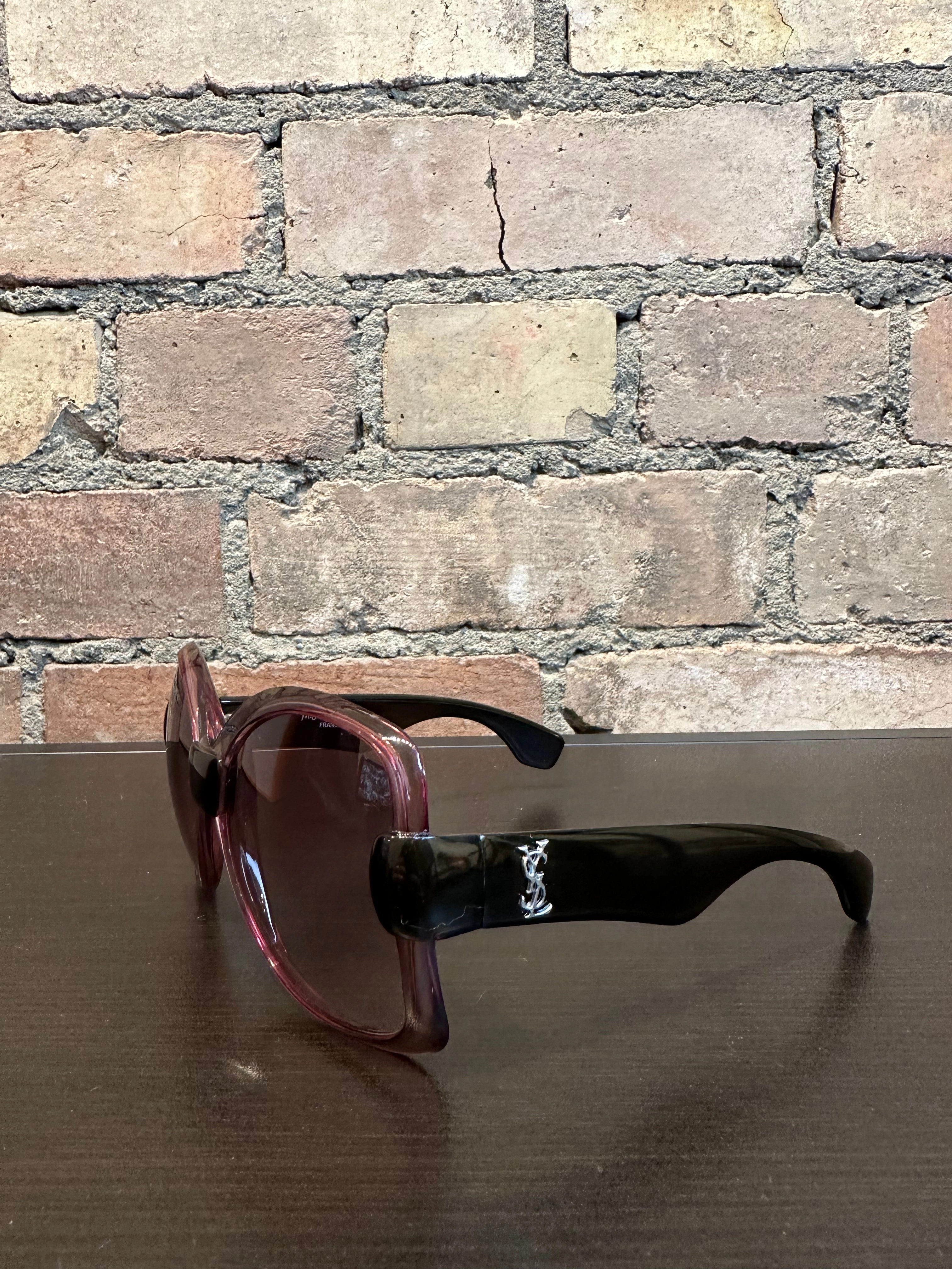 Saint Laurent Vintage Purple Oversized Sunglasses