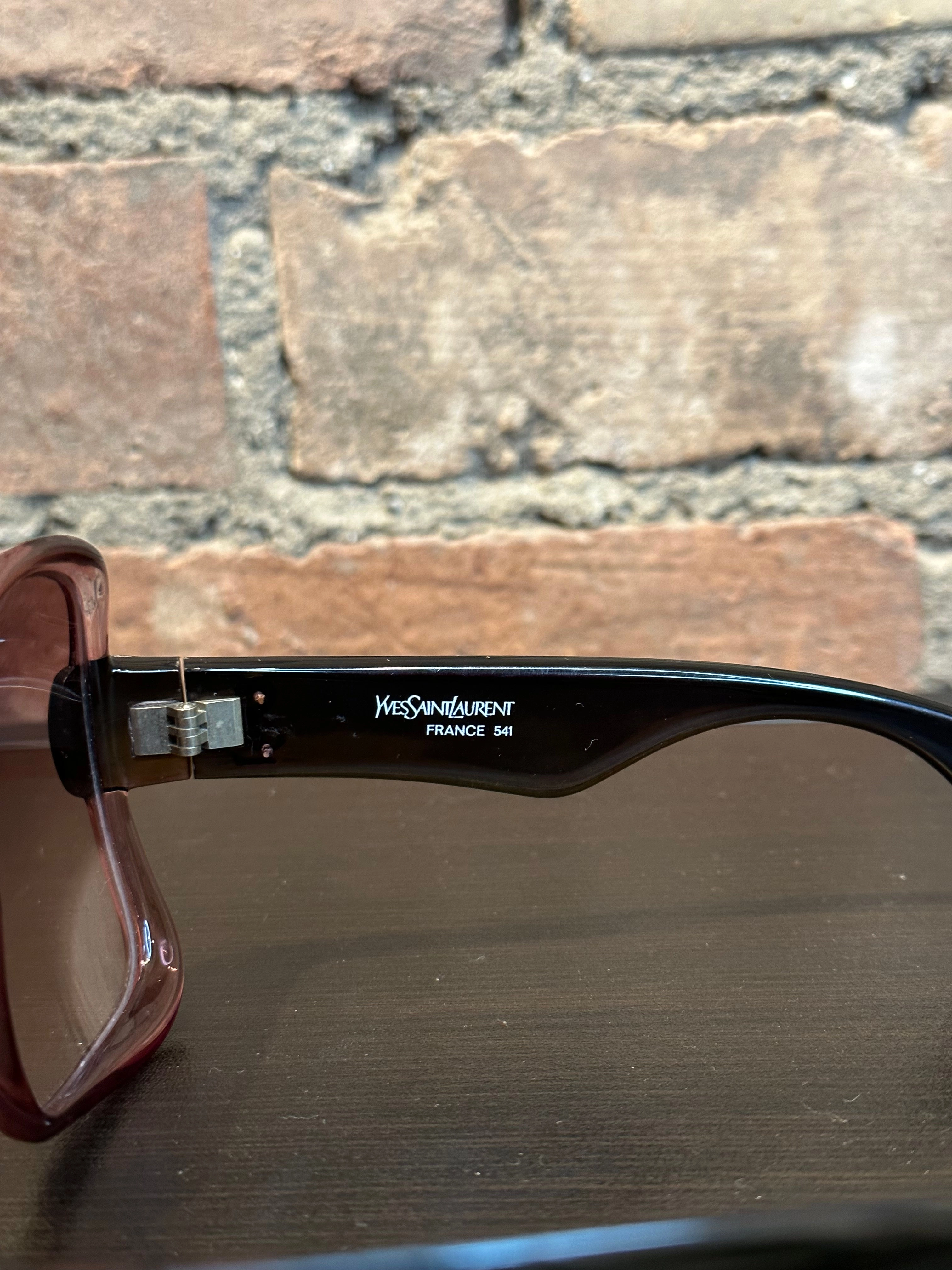 Saint Laurent Vintage Purple Oversized Sunglasses